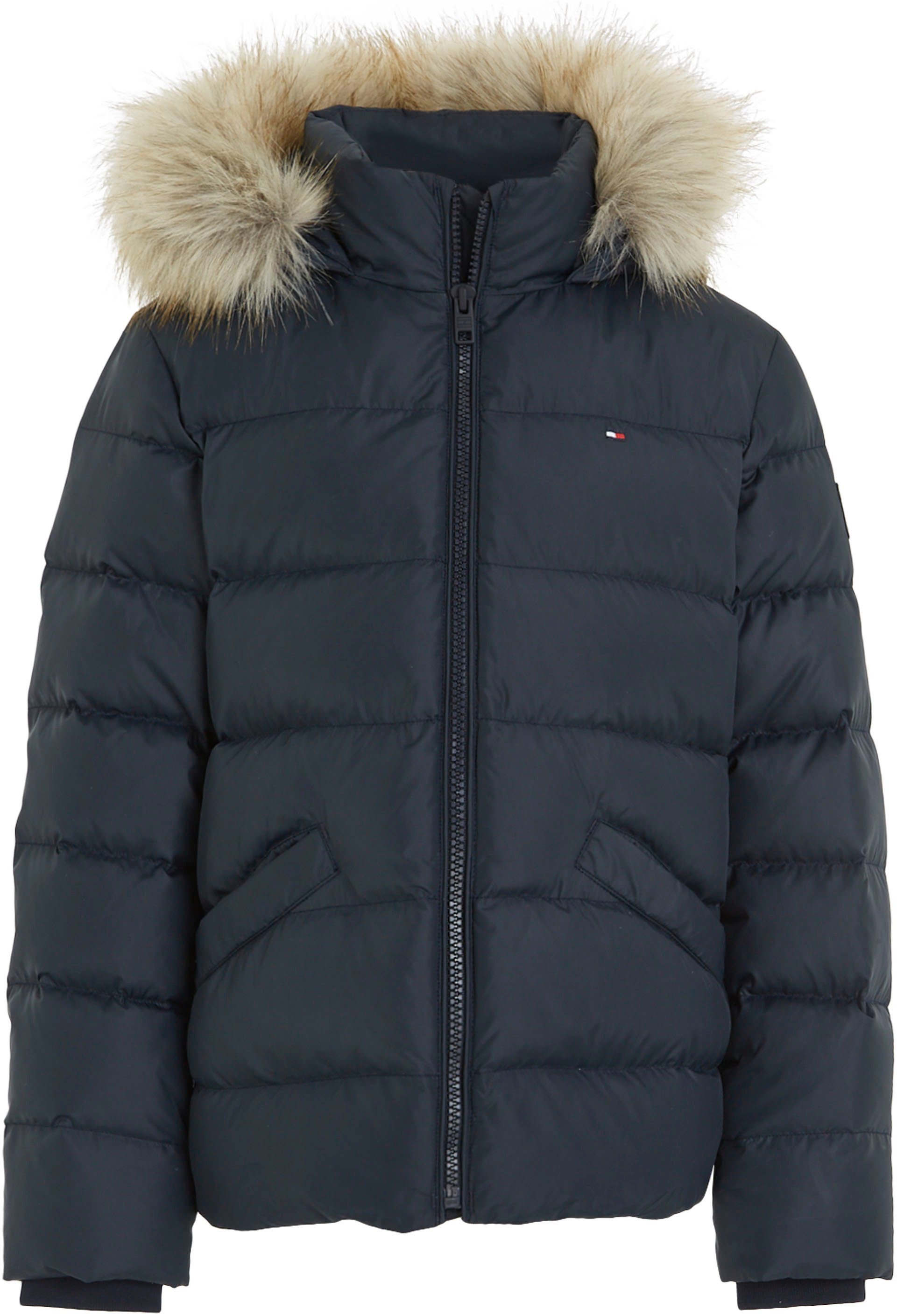 Tommy Hilfiger Gewatteerde jas ESSENTIAL FUR HOOD JACKET met imitatiebont bij de capuchon