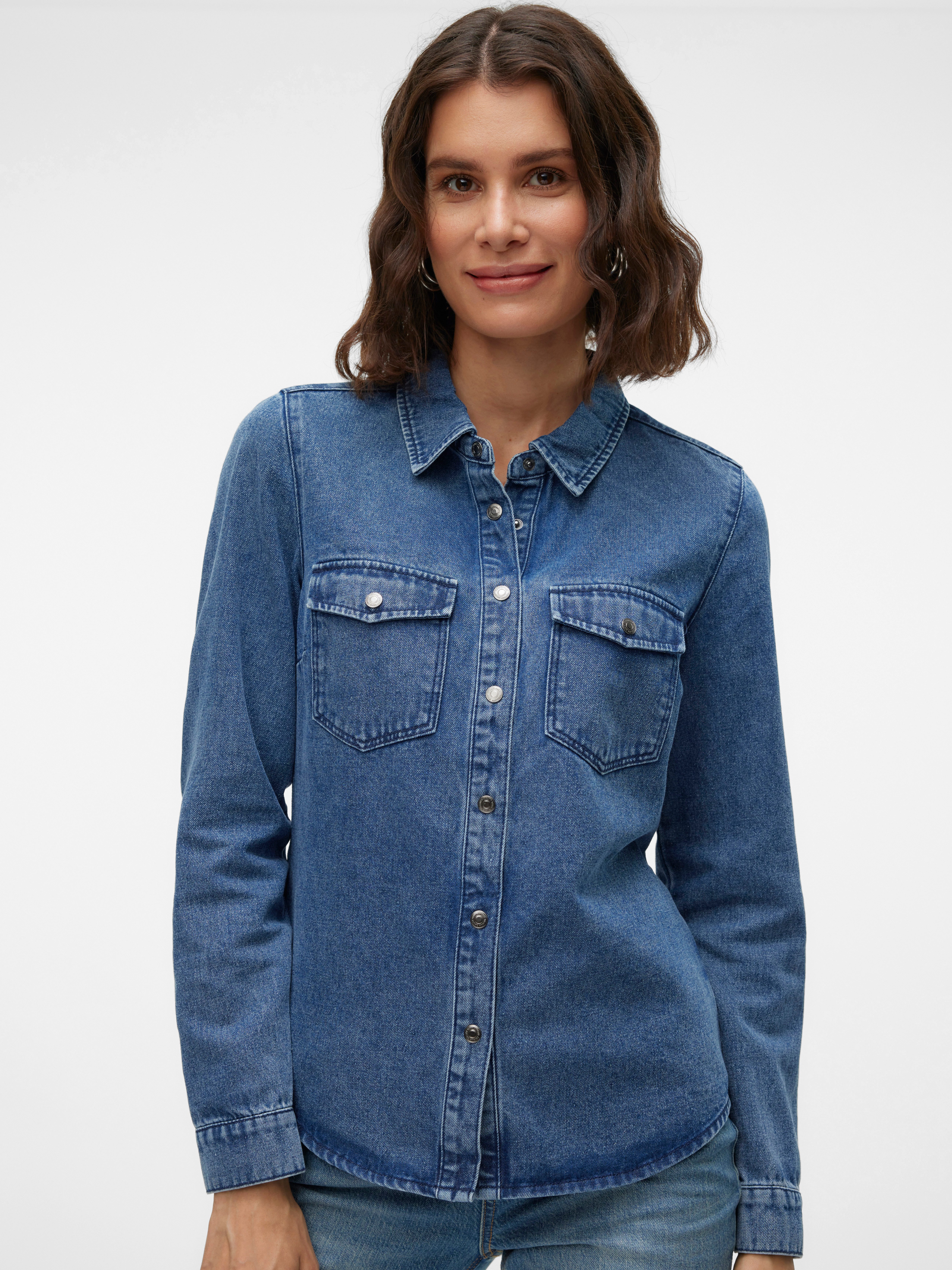 Vero Moda Jeans blouse VMJENNIE LS DENIM SHIRT MIX NOOS