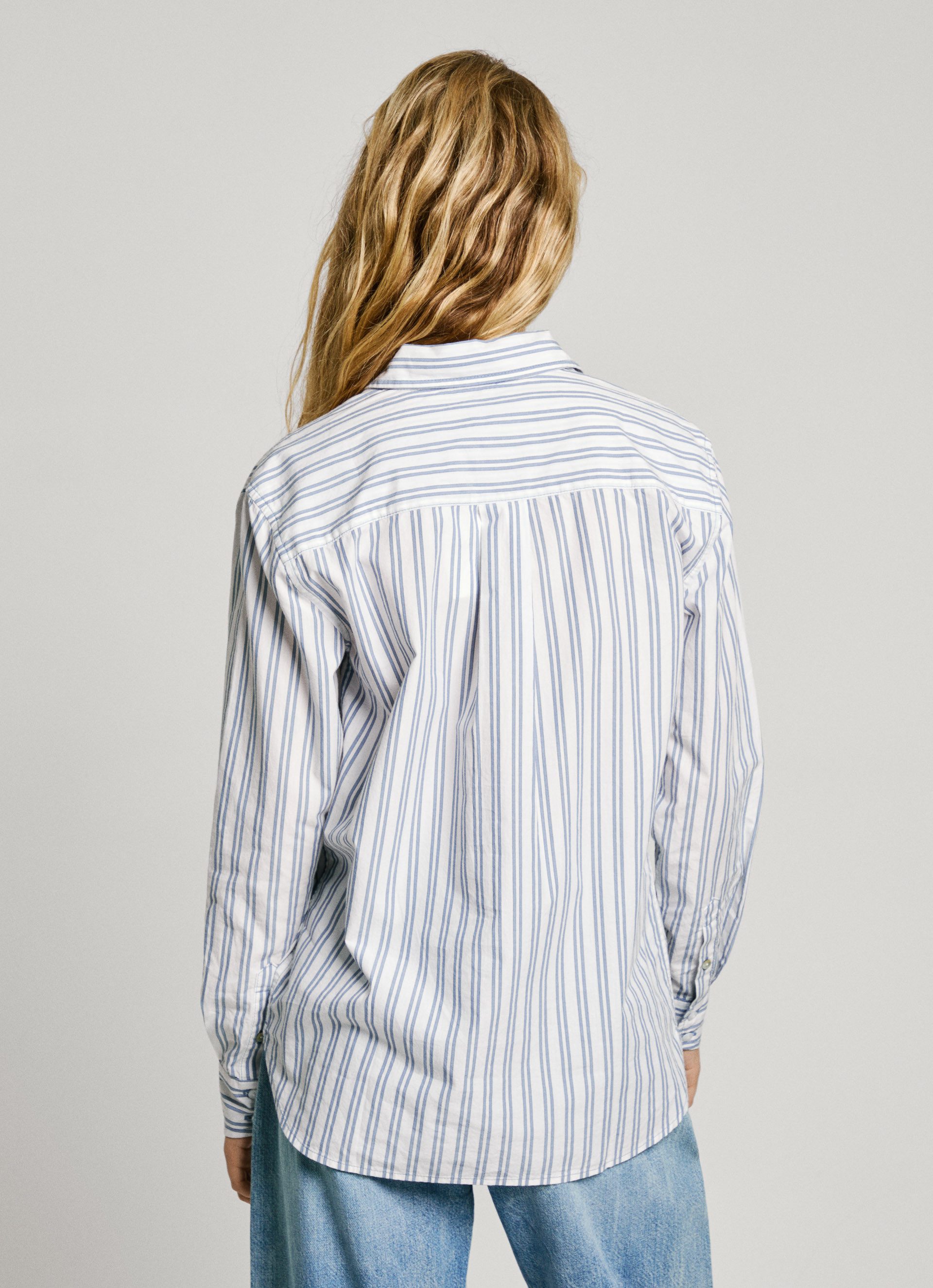 Pepe Jeans Overhemdblouse Slim met geborduurd logo