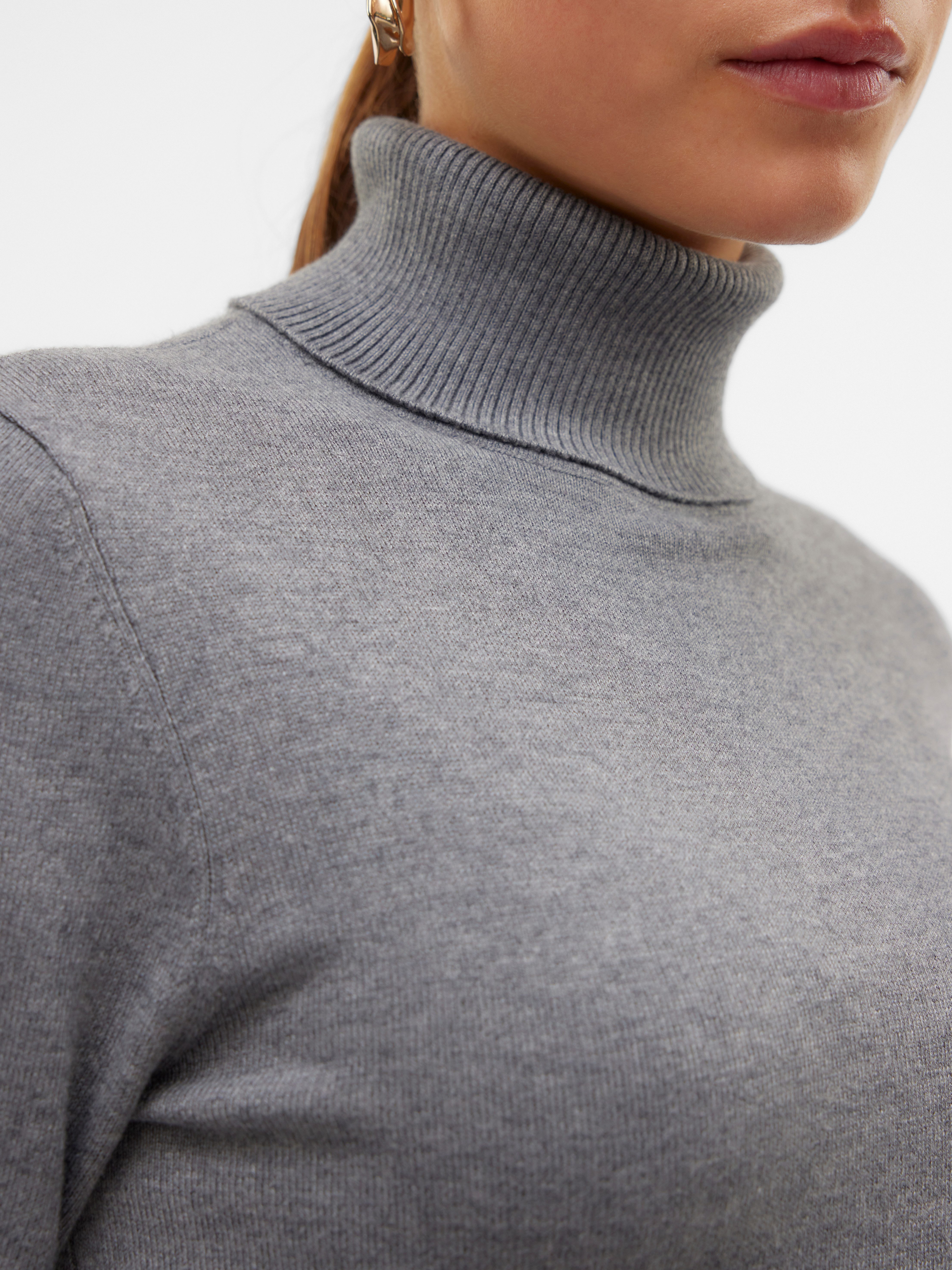 Vero Moda Gebreide trui VMIRIS LS ROLLNECK PULLOVER GA NOOS