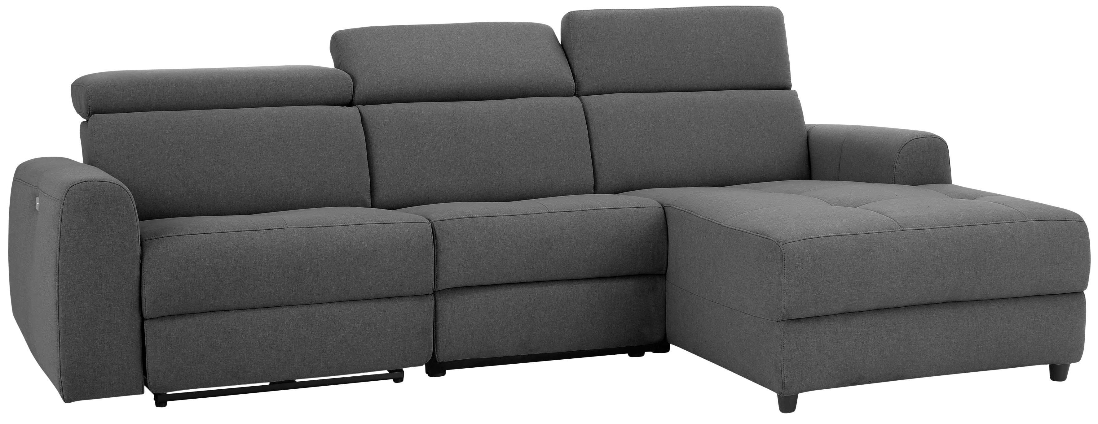 Home affaire Hoekbank Sentrano, L-vorm, 275 cm, man. of electr. relaxfunctie en usb/kopverstelling