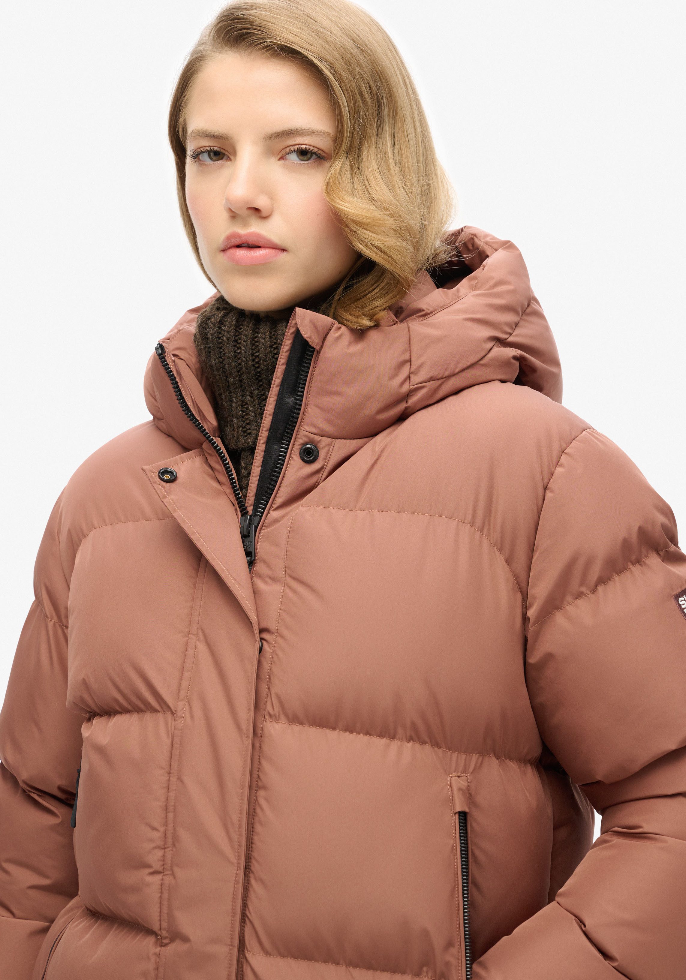 Superdry Gewatteerde jas HOODED 5 BAFFLE SPORTS PUFFER