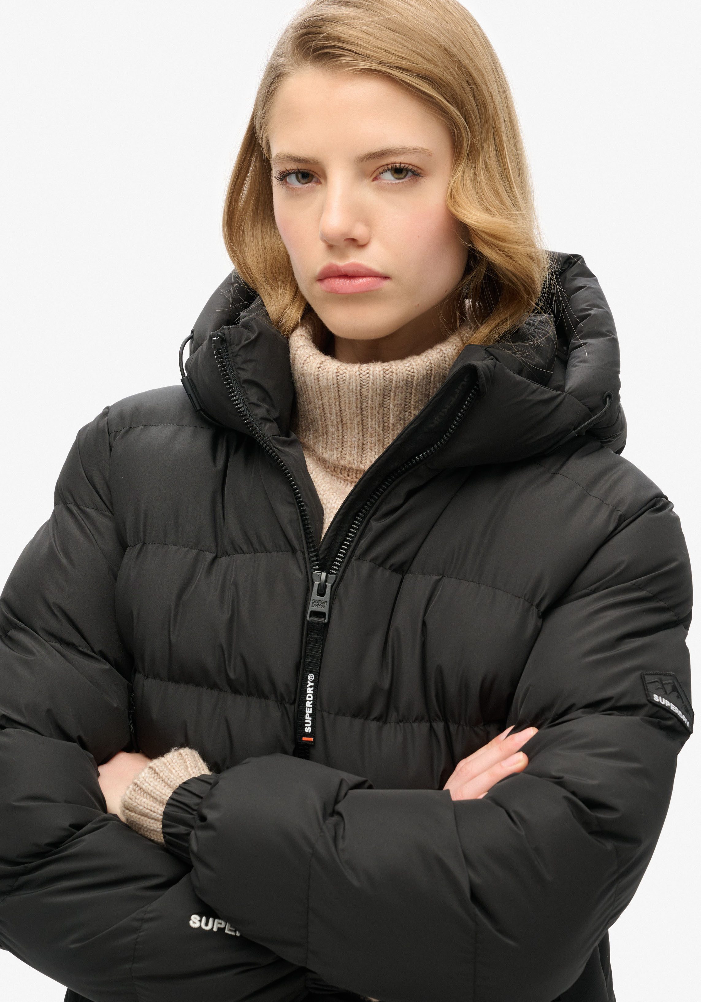 Superdry Gewatteerde jas HOODED SPORTS PUFFER JACKET