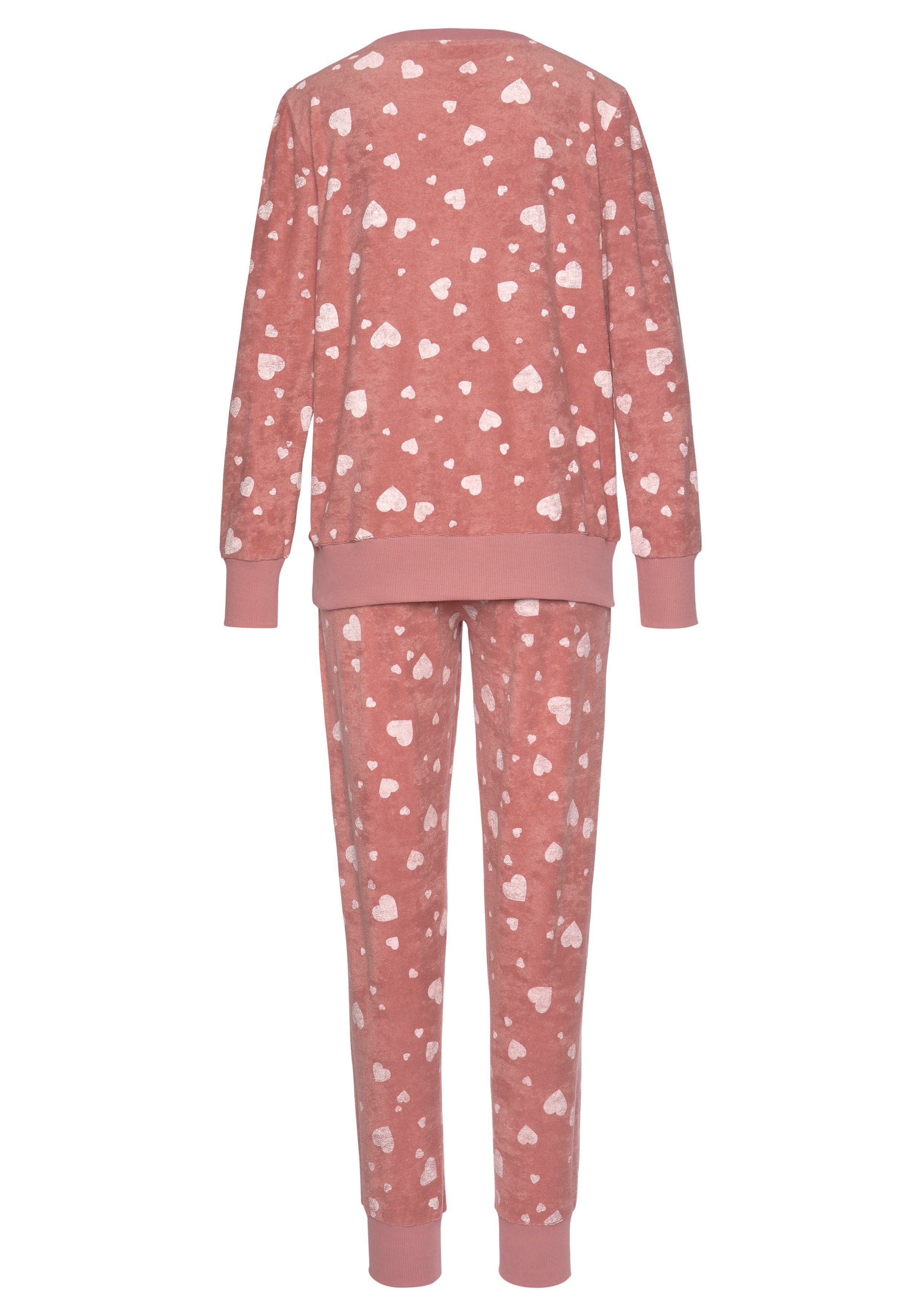 Vivance Dreams Pyjama met print all-over (2-delig, 1 stuk)