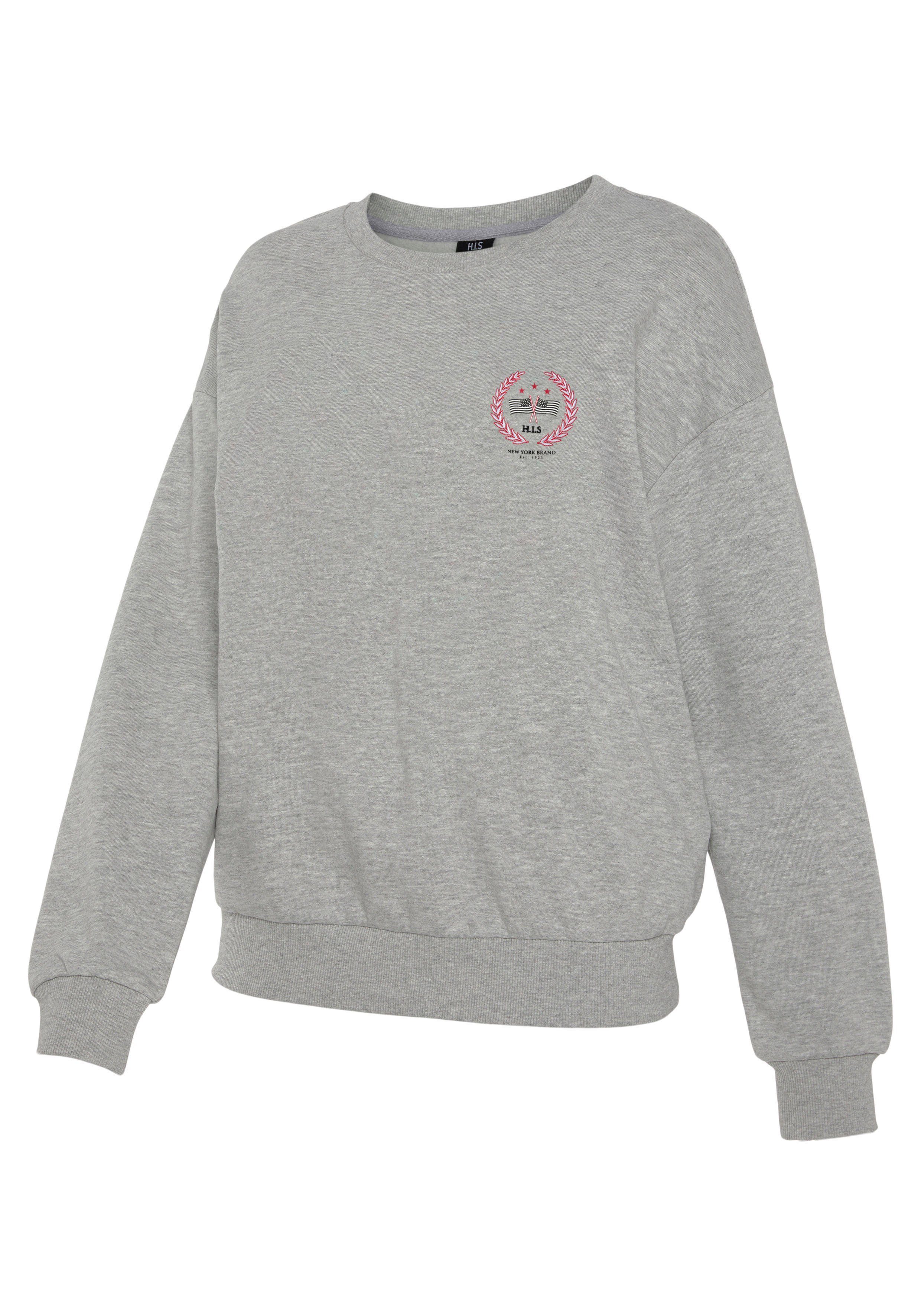H.I.S Sweatshirt met trendy logo-print loungeanzug (1-delig)