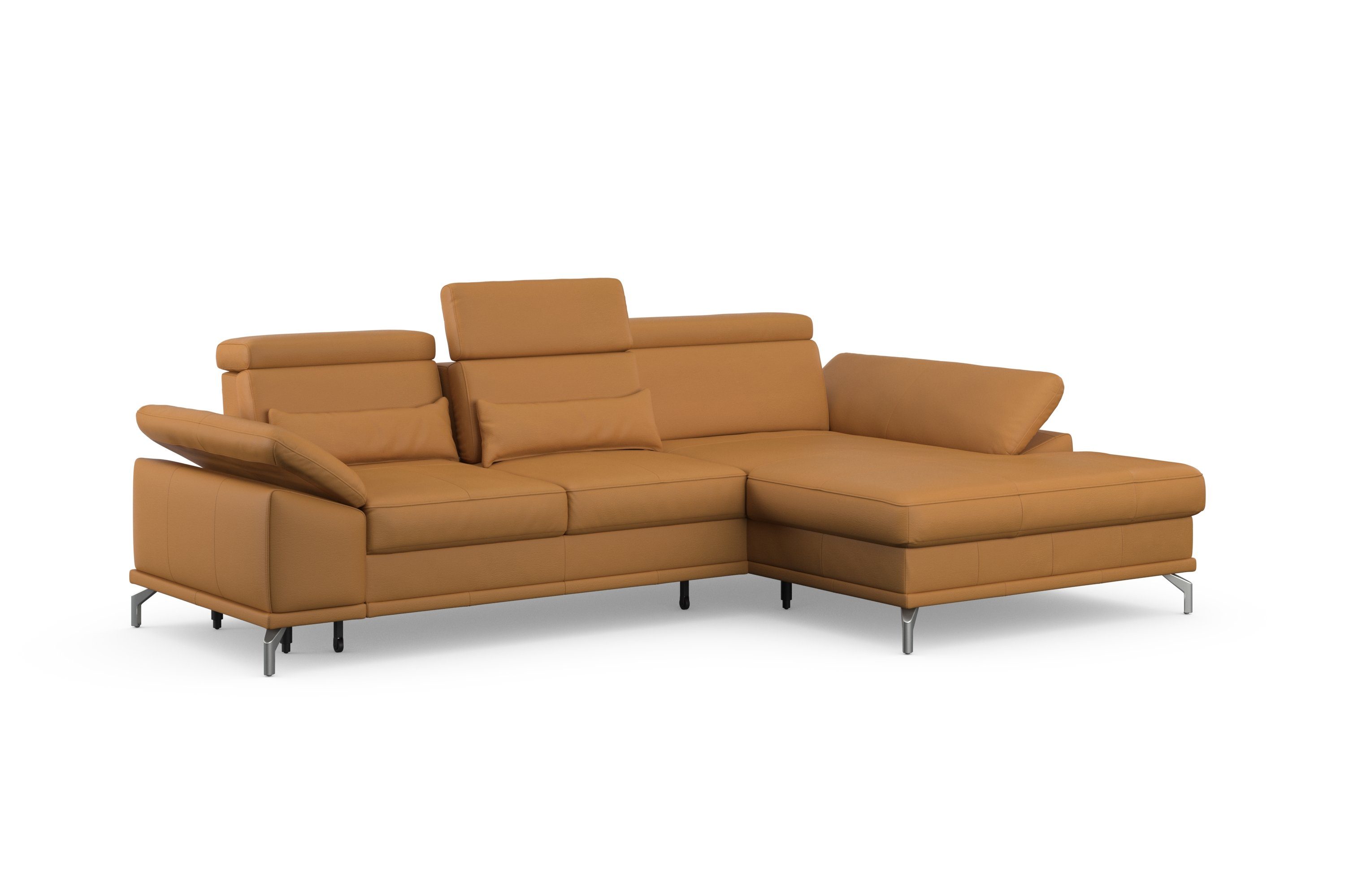 sit&more Hoekbank Cabrio L-vorm, met zitdiepteverstelling, arm- en hoofdsteunverstelling