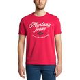 mustang t-shirt alex c print rood