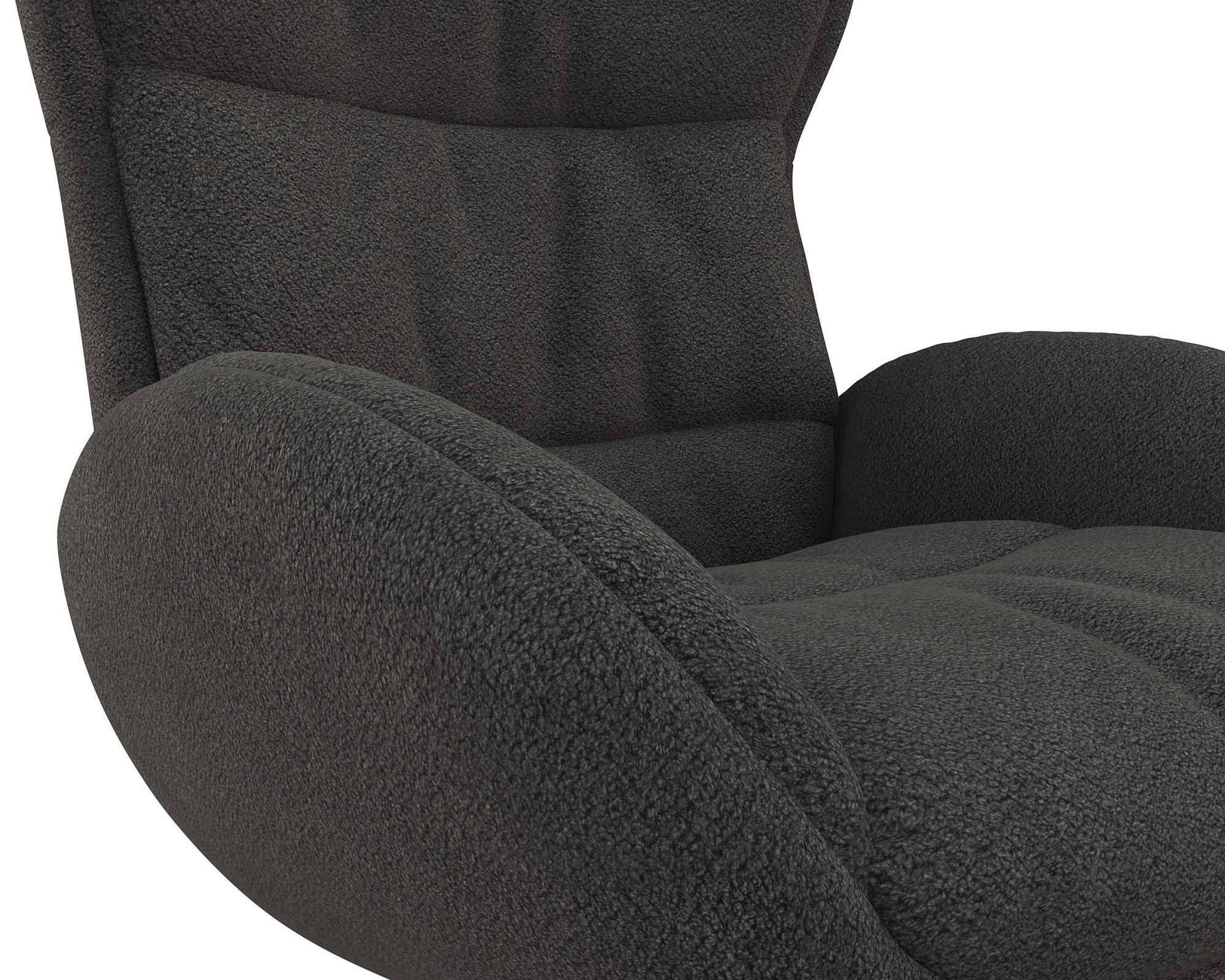 FLEXLUX Relaxfauteuil Haze, TV-stoel, fauteuil, stoffeerstoel Rugdeelverstelling, draaibaar, voet van aluminium