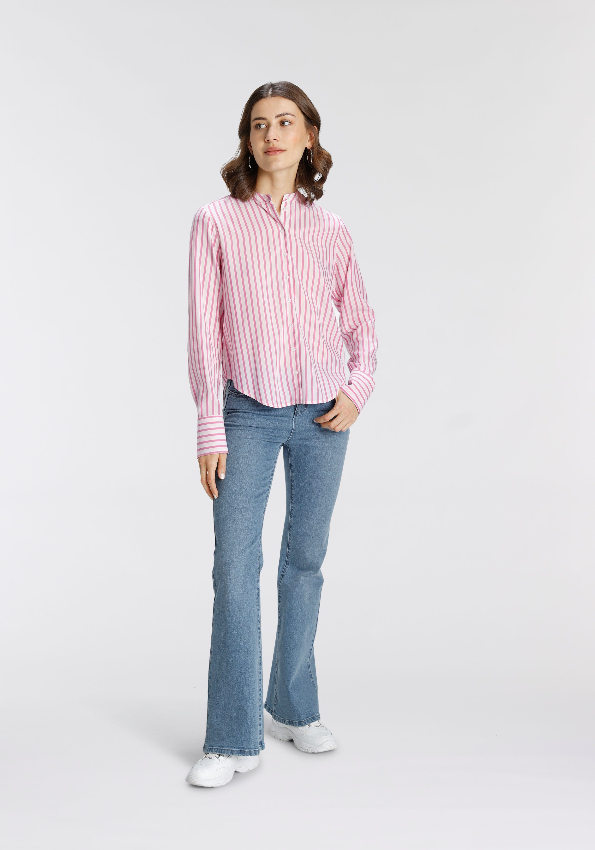 AJC High-waist jeans in flared vorm in 5-pocket-stijl