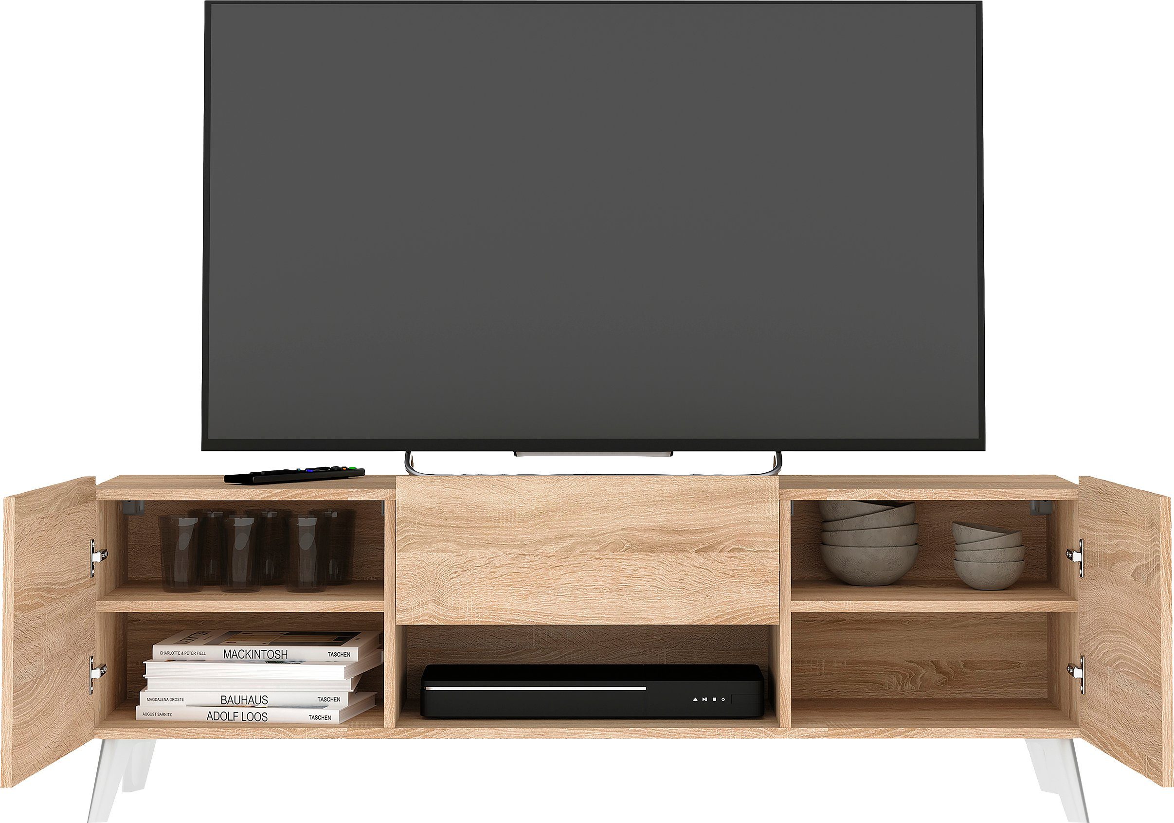 FMD Tv-meubel Brighton Breedte 140 cm