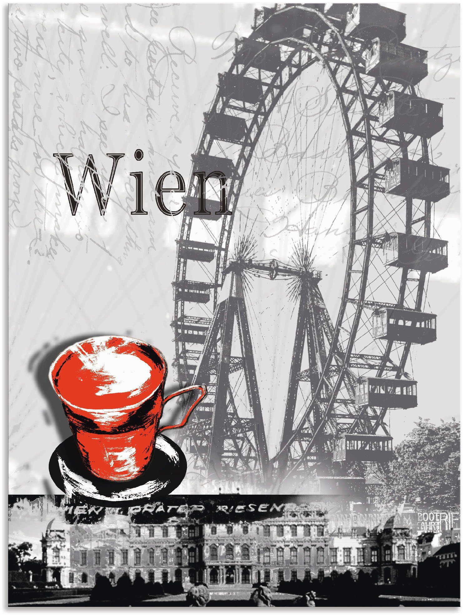 Artland artprint Wien Melange Kaffee