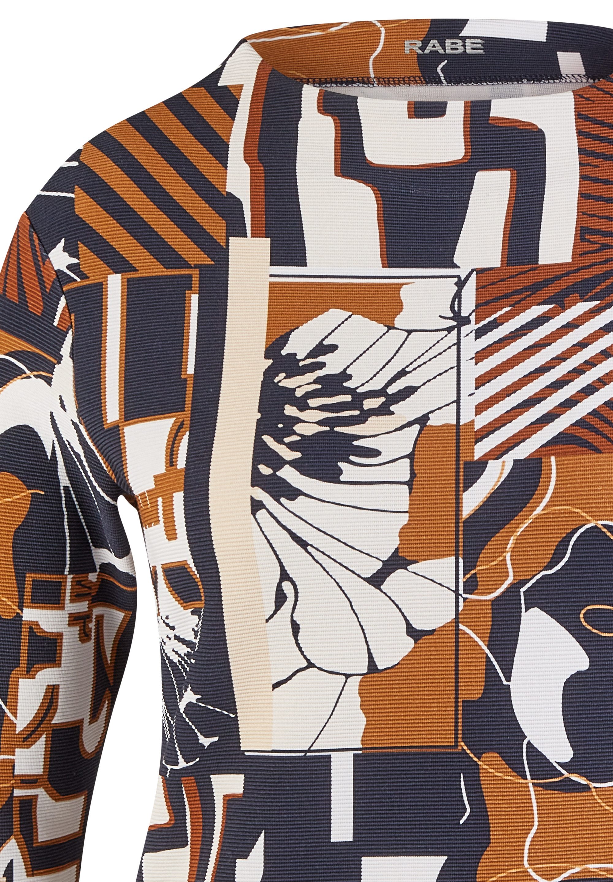 Rabe Shirt met 3/4 mouwen met grafisch patroon