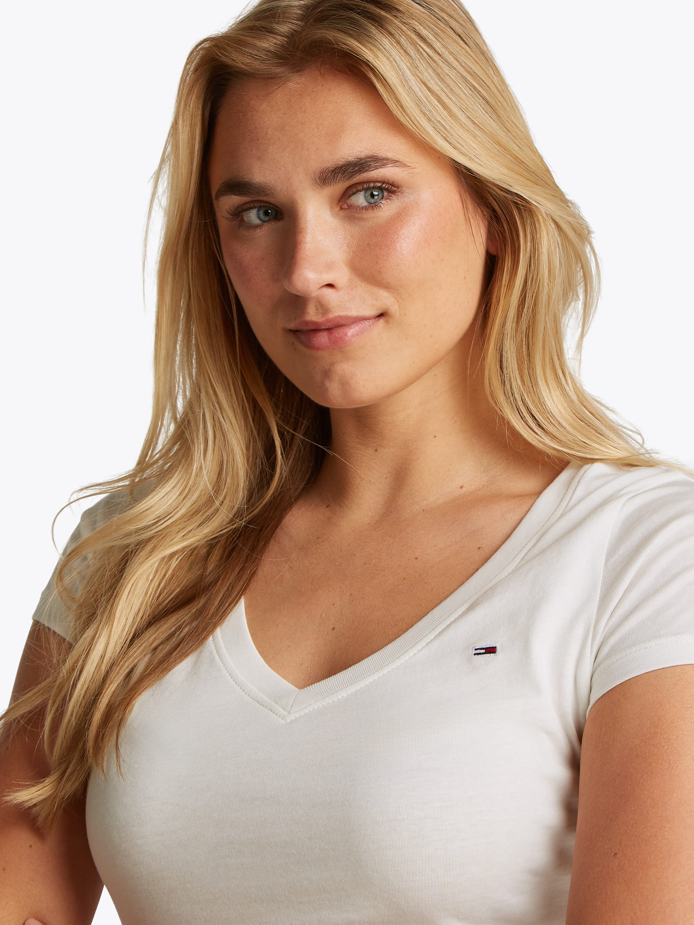 TOMMY JEANS T-shirt TJW SLIM V-NECK TEE
