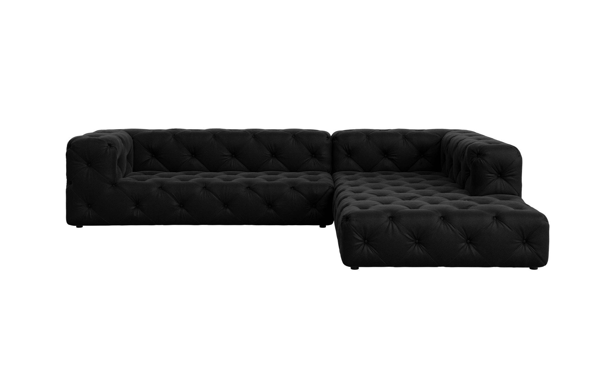 Places of Style Hoekbank FOLLINA L-vorm, met klassieke Chesterfield-knoopstiksels