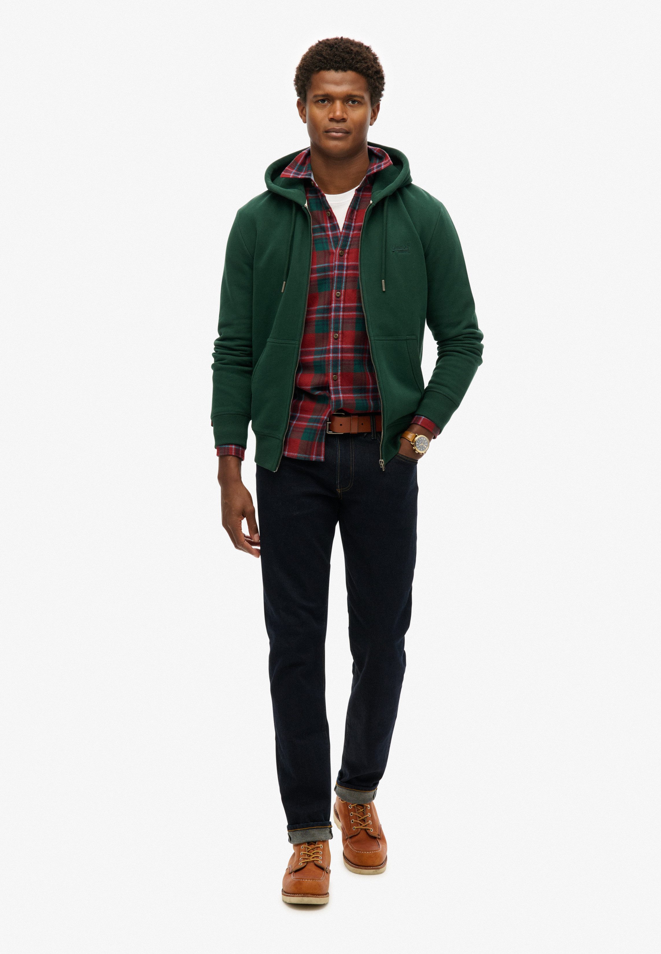 Superdry Capuchonsweatvest ESSENTIAL LOGO ZIP HOODIE HB