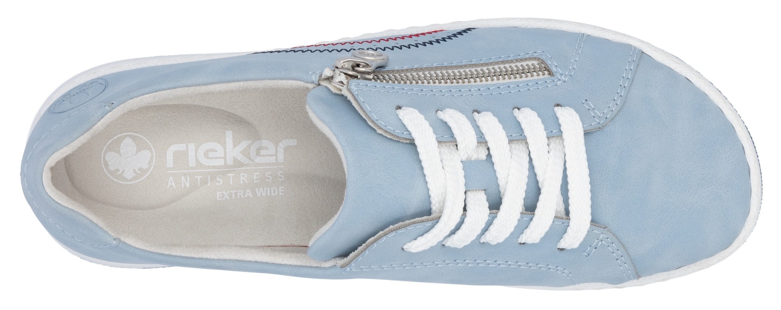 Rieker Sneakers , lage schoen, veterschoen, vrijetijdsschoen met sportieve loopzool