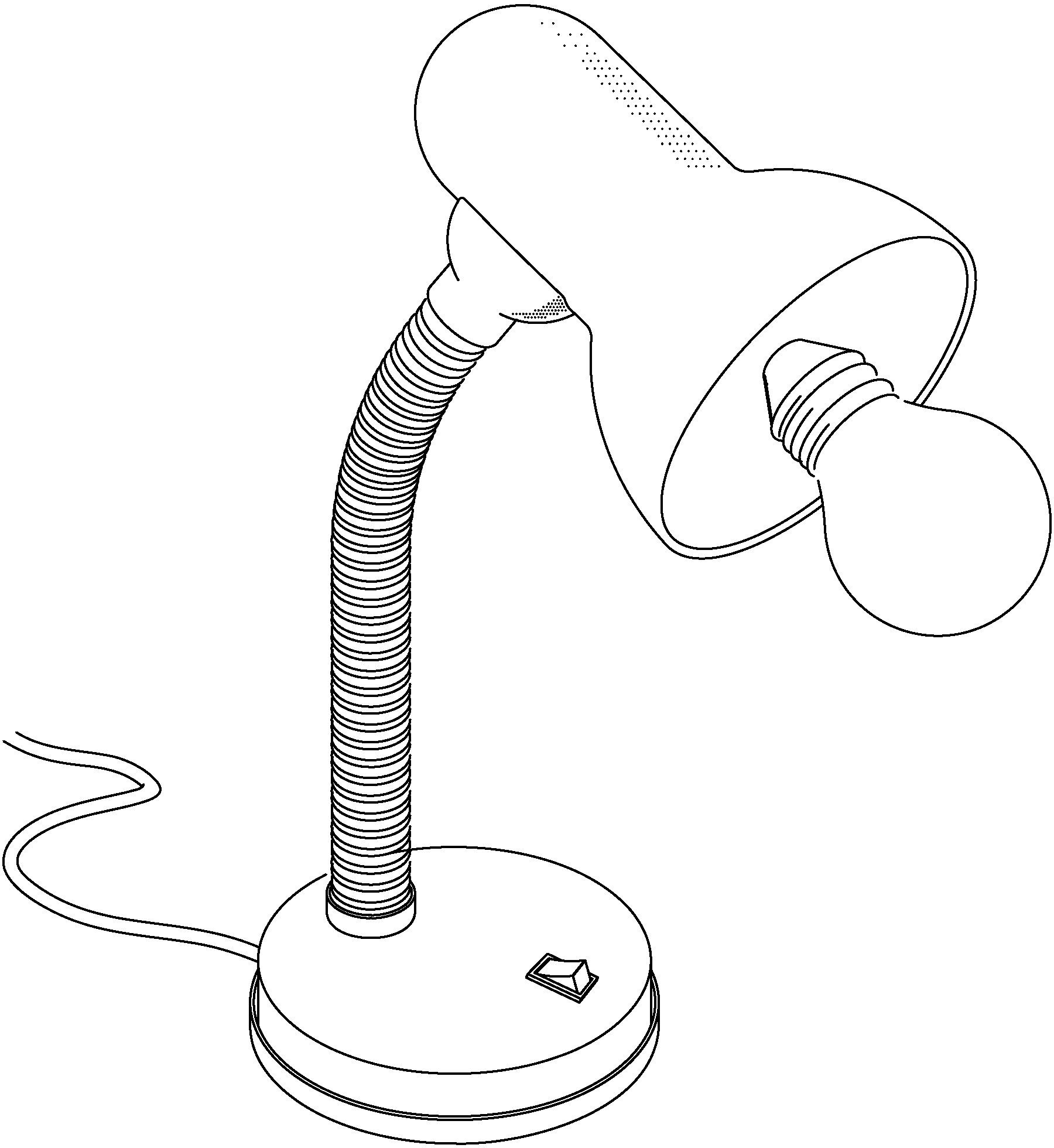 EGLO Tafellamp Basic zwart / ø12,5 x h30 cm / excl. 1x e27 (elk max. 40 w) / draaibaar
