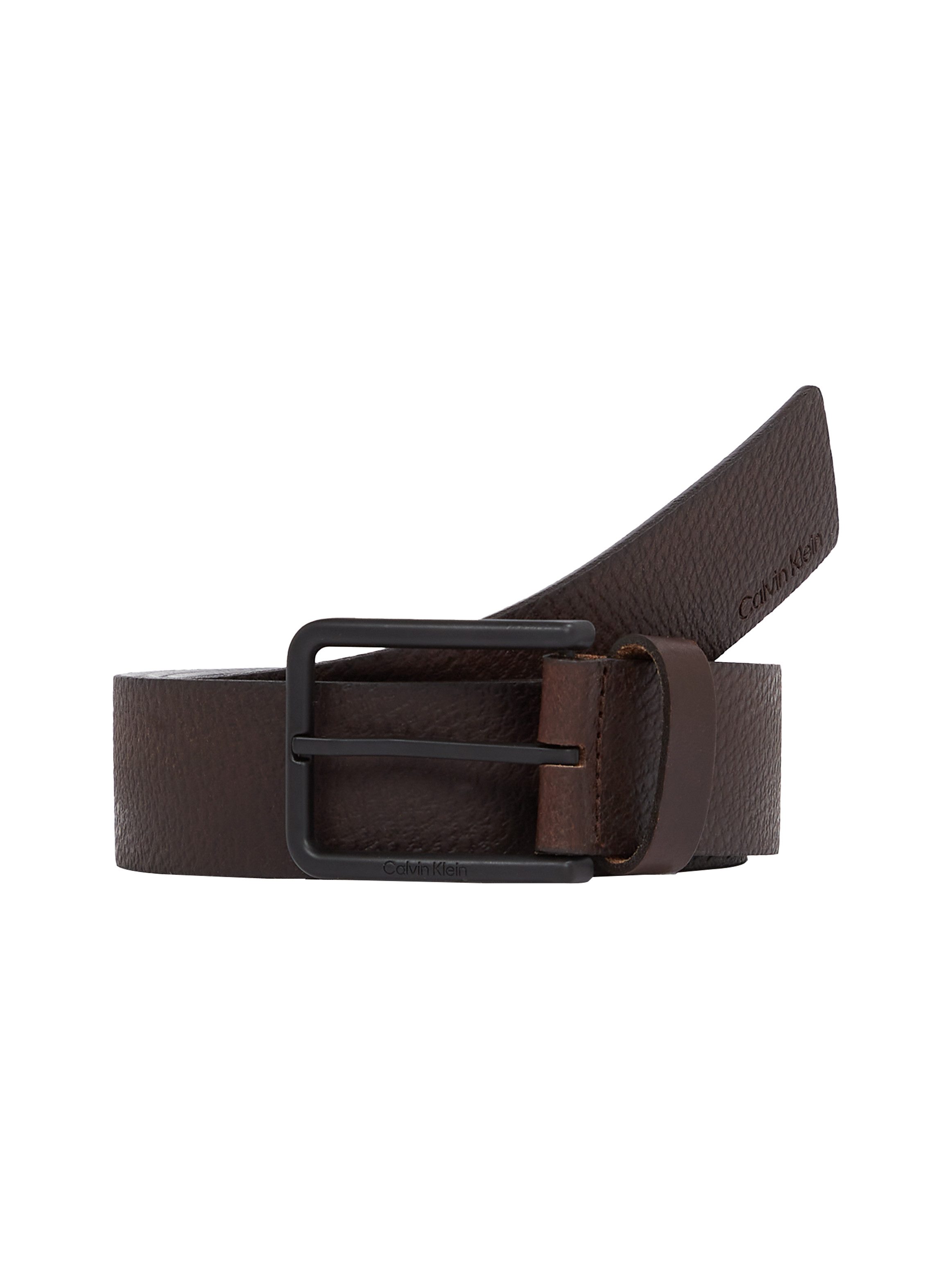 Calvin Klein Leren riem WARMTH PB 35MM Logoprint, eenvoudige doornsluiting