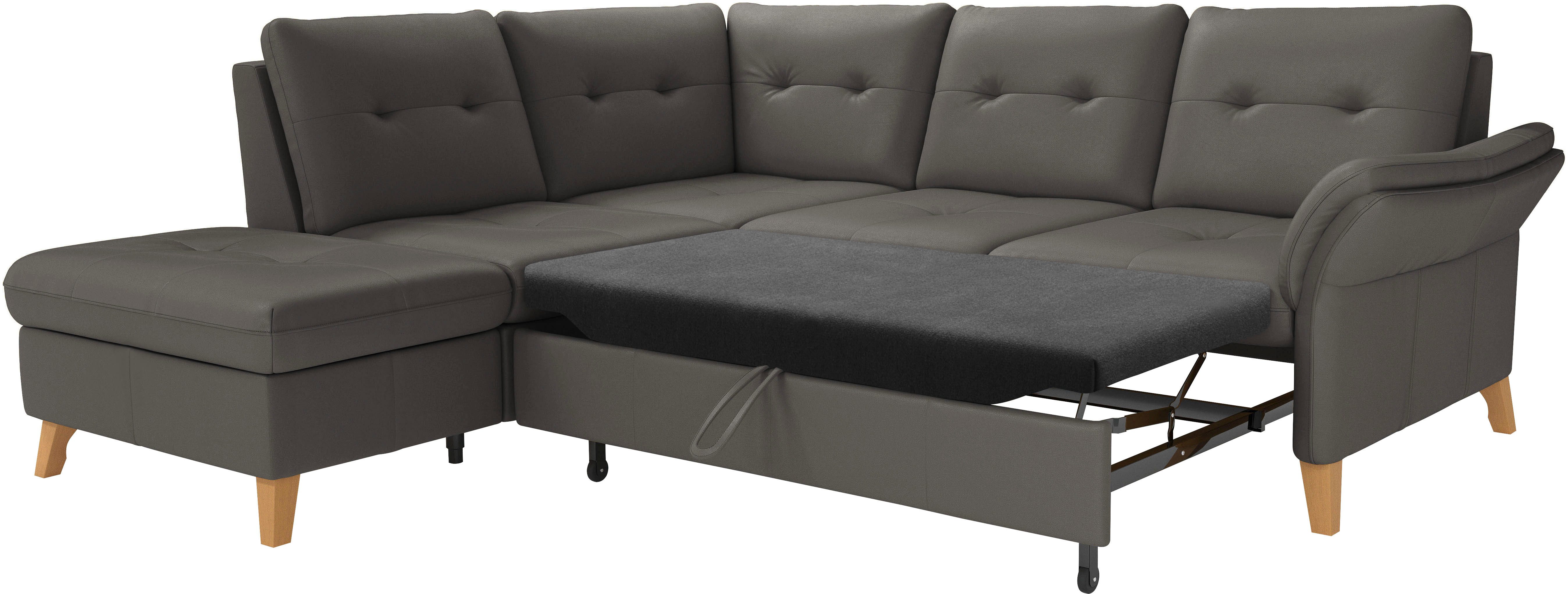 sit&more Hoekbank Göteborg inclusief zitdiepteverstelling, optioneel met bedfunctie & bedlade