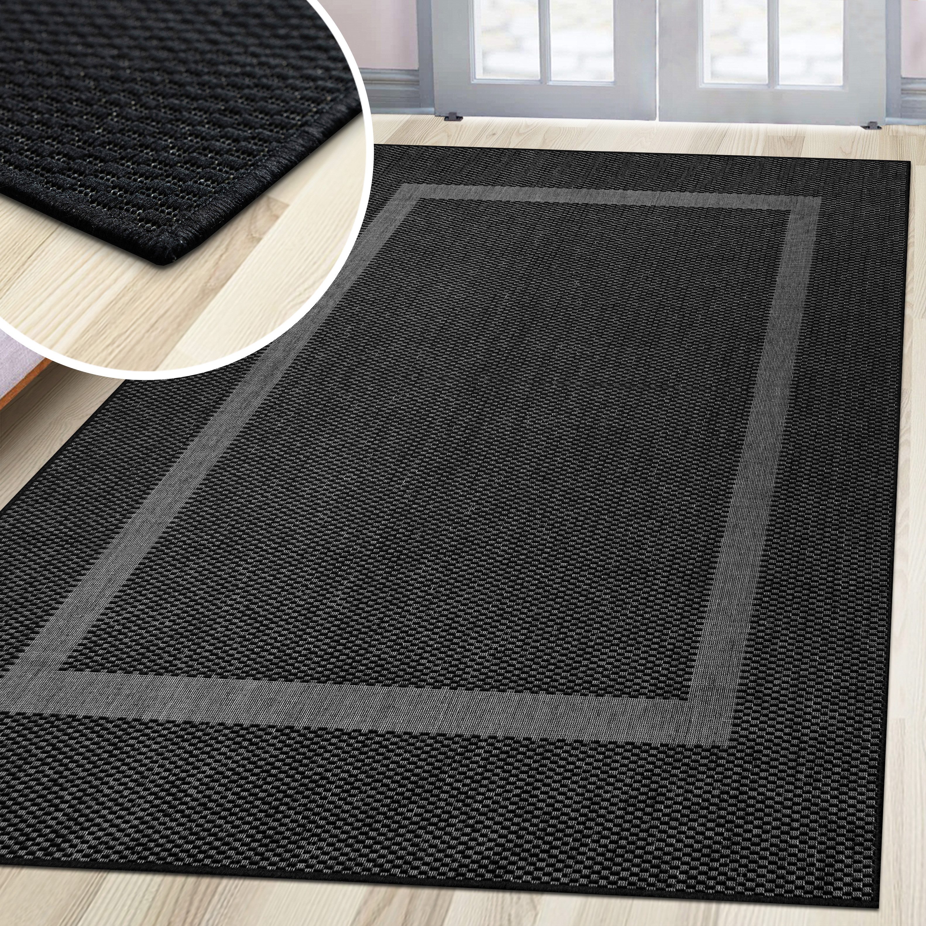 my home Vloerkleed Venetië rand is ook als loper verkrijgbaar Geschikt voor binnen en buiten, sisal-look, weerbestendig & uv-bestendig