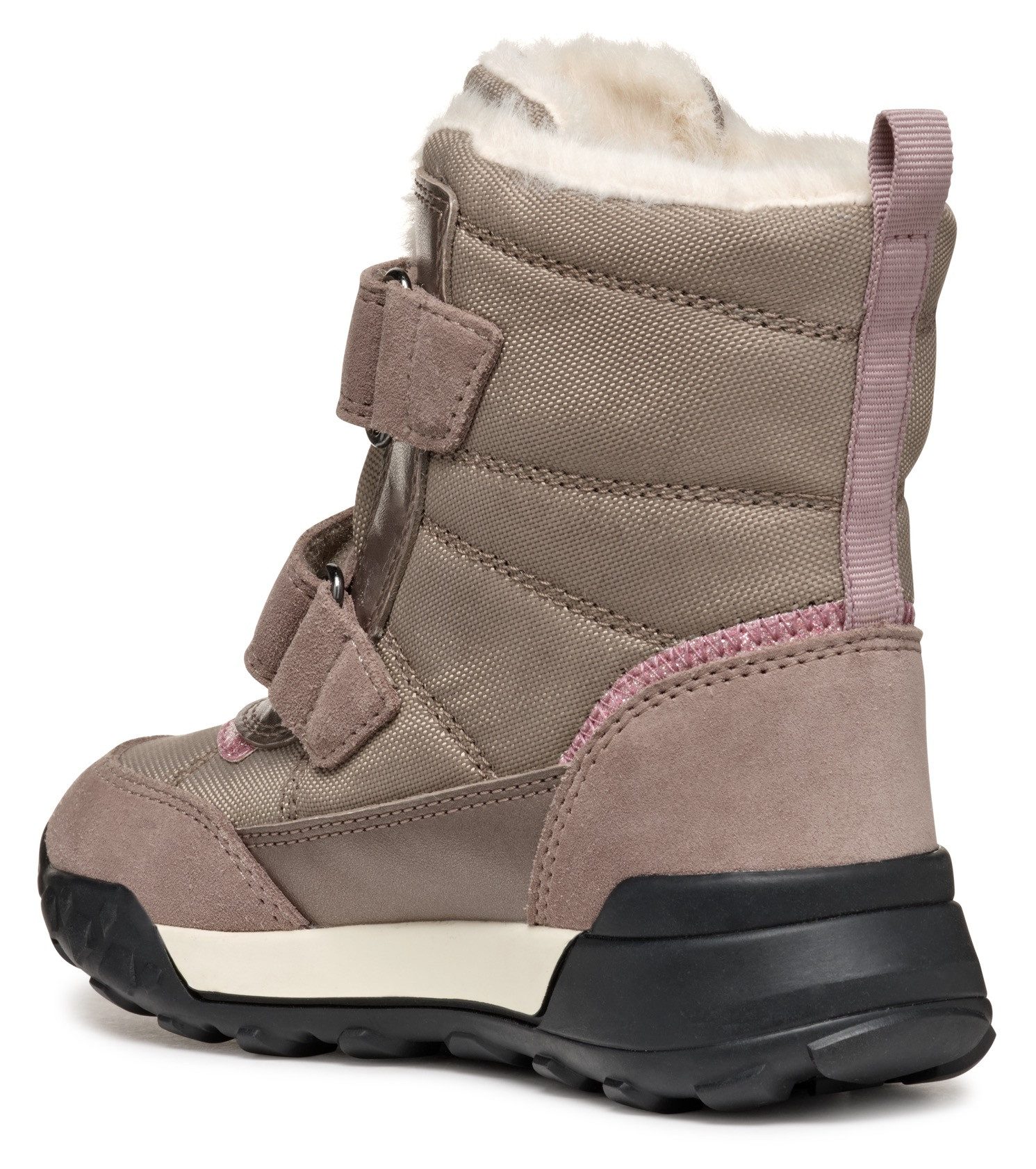 Geox Winterlaarzen J TREKKYUP GIRL B ABX Klittenbandlaarzen, sneeuwlaarzen, winterlaarzen met warme voering