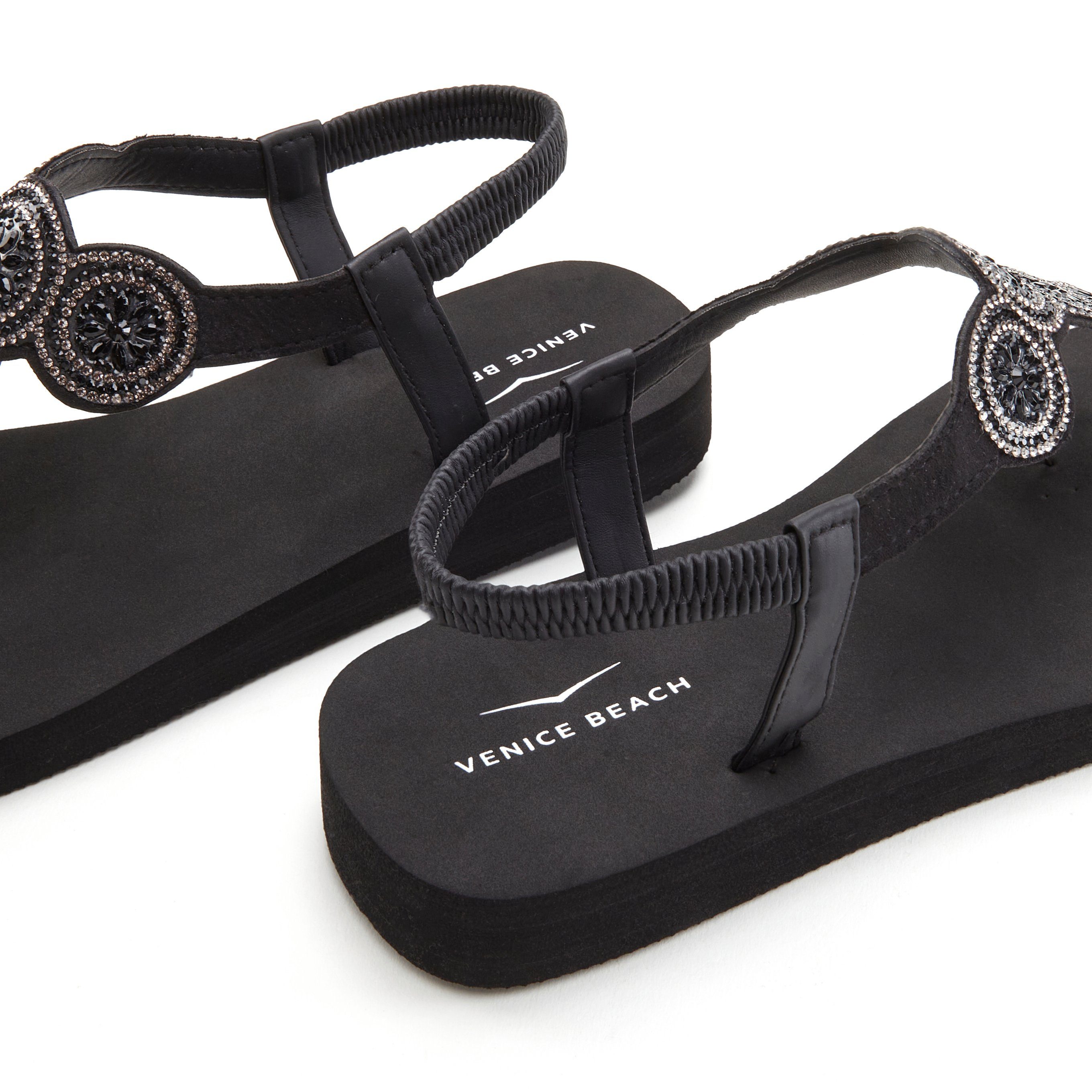 Venice Beach Badslippers Sandaal, pantoletten, badschoen ultralicht met glinsterdetails VEGAN