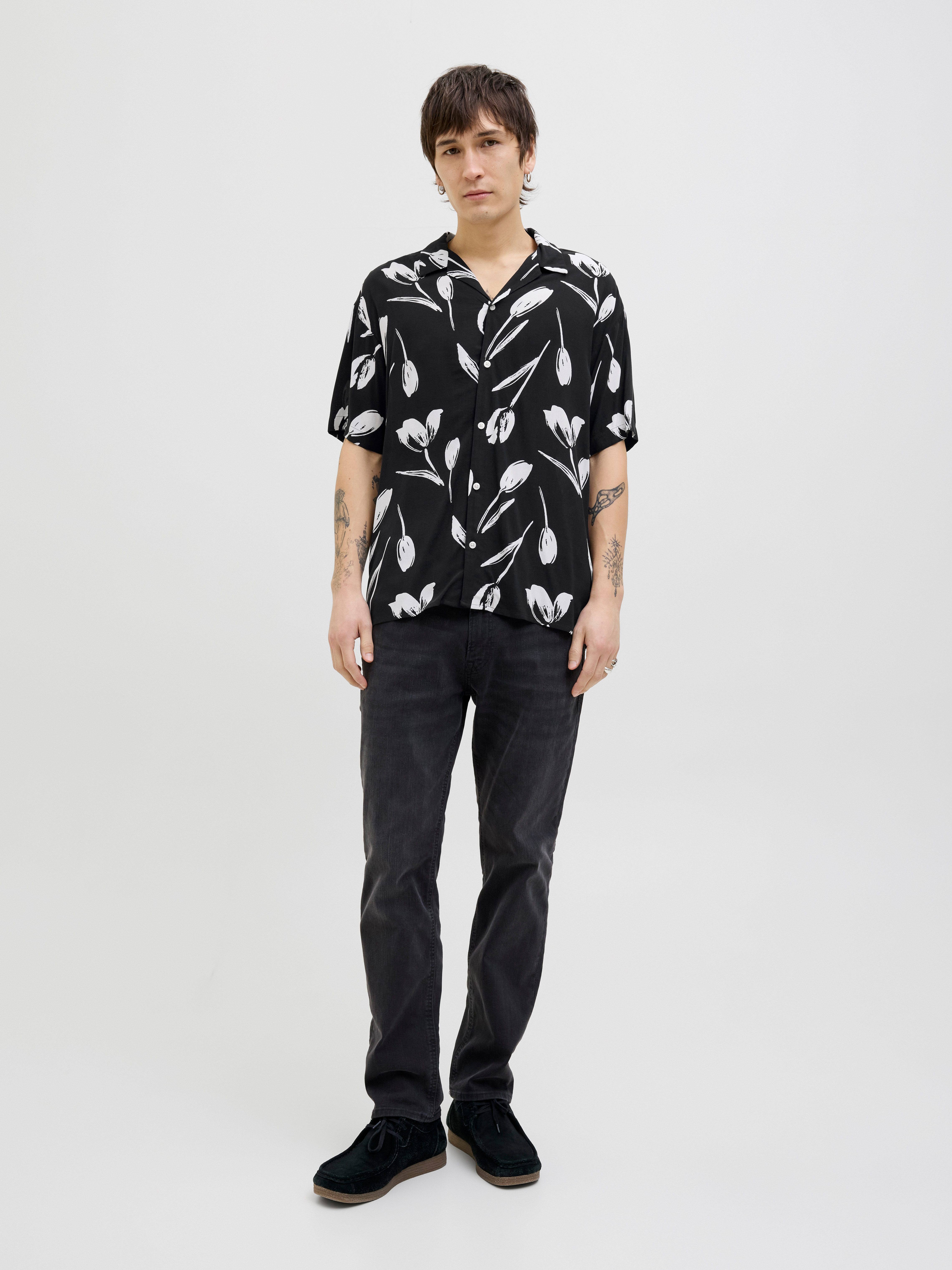 Jack & Jones Overhemd met korte mouwen JJEJEFF CHARGE RESORT SHIRT SS SN
