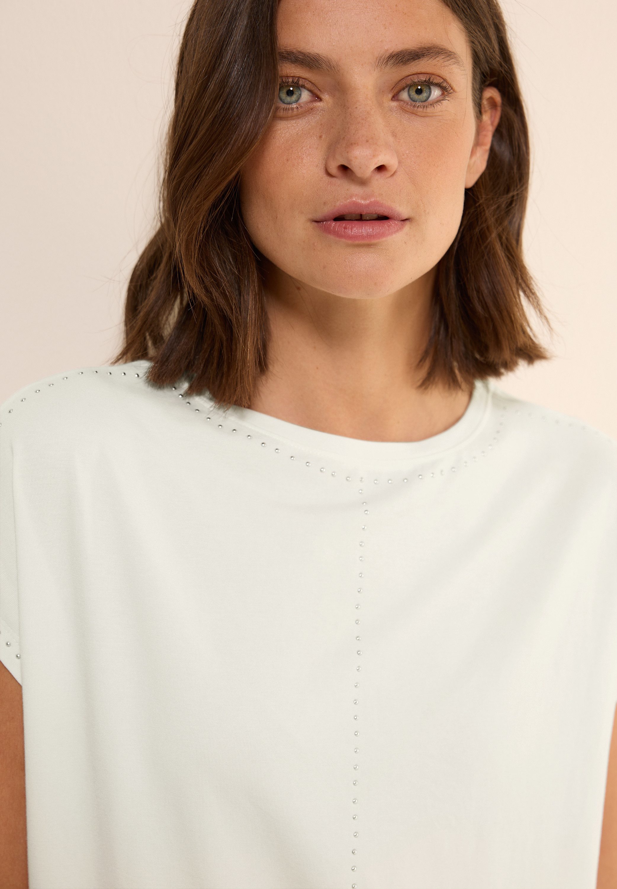 Cecil T-shirt met siersteentjes