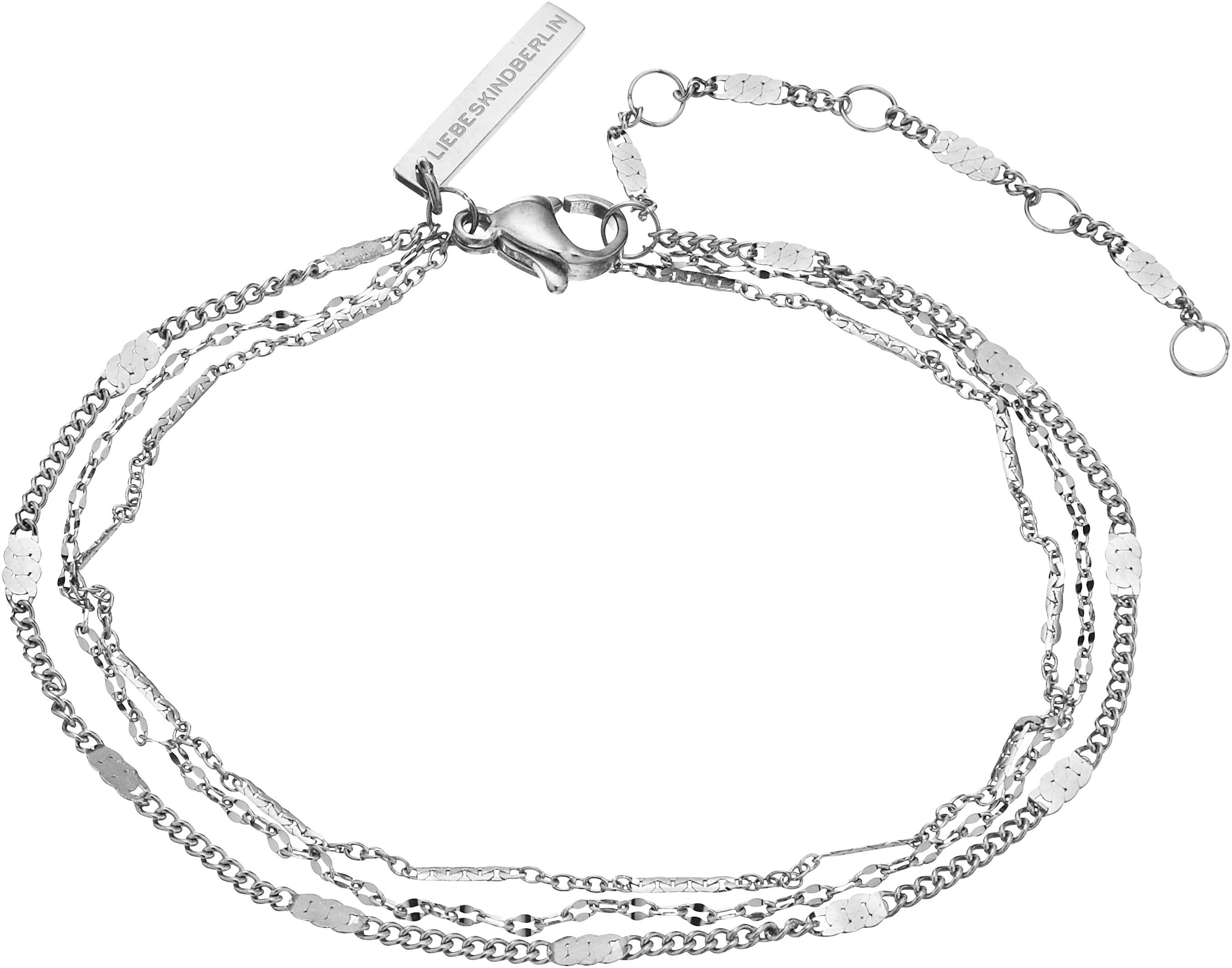 Liebeskind Berlin Armband Schmuck Geschenk Edelstahl Armkette, LJ-0633-B-22, LJ-0634-B-22