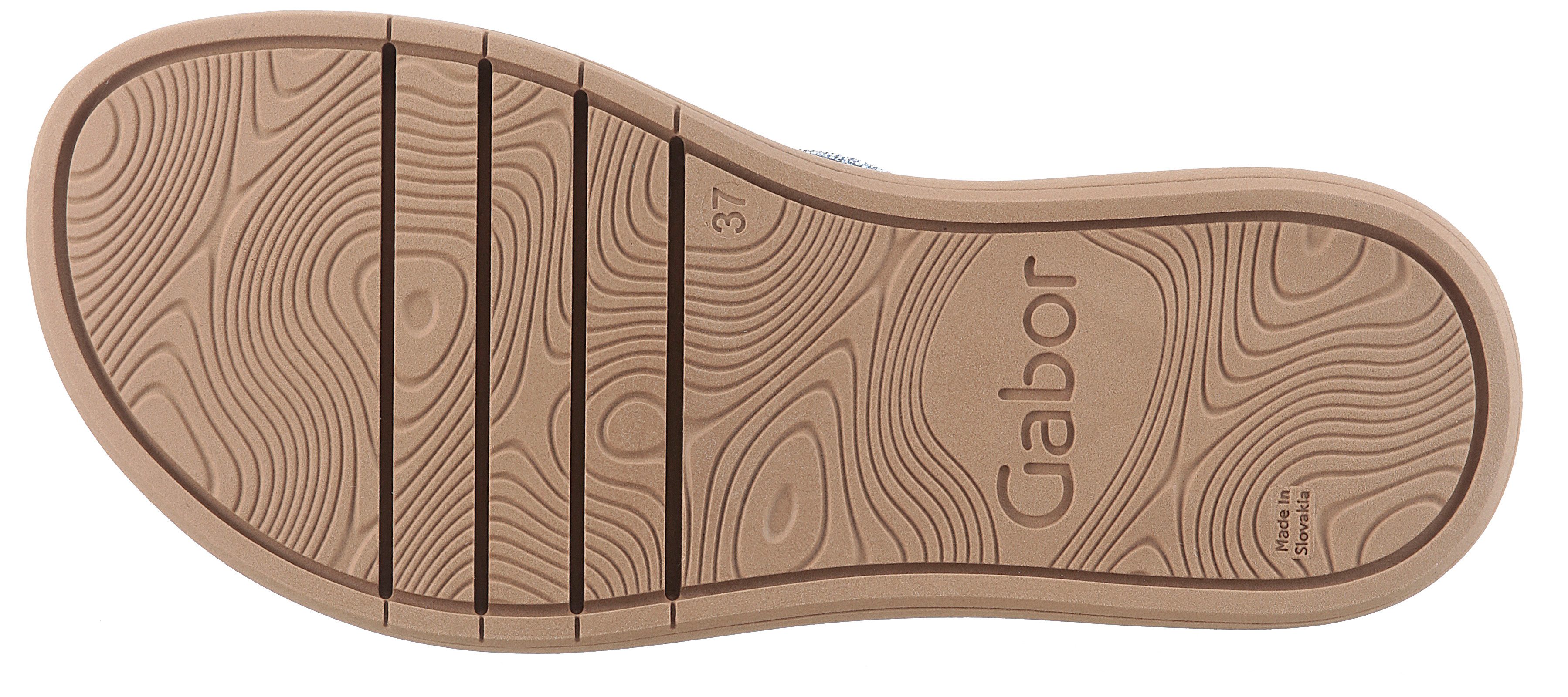 Gabor Slippers plateau, zomerschoen, slippers met best fitting-uitrusting