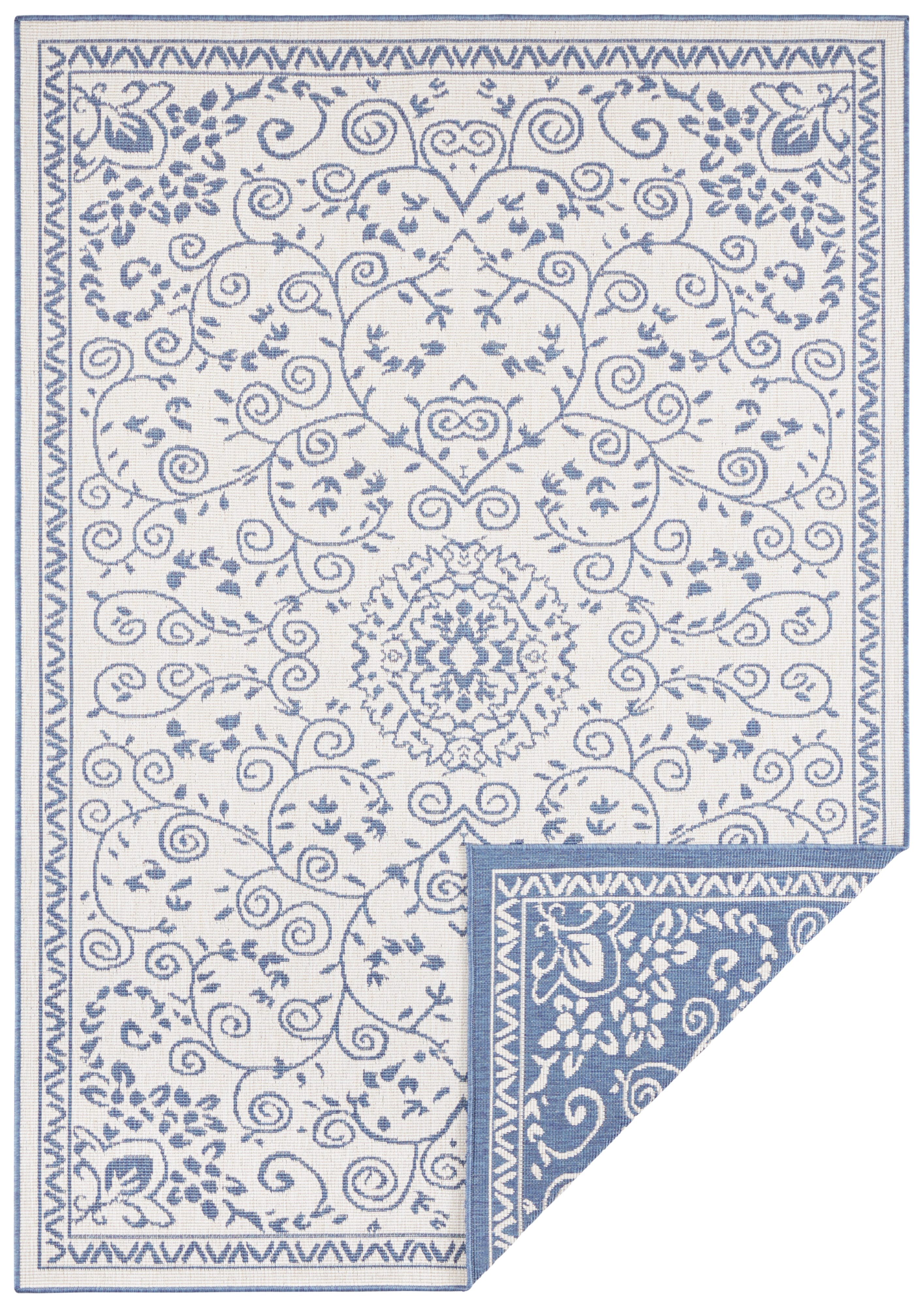 NORTHRUGS Vloerkleed LEYTE tweezijdig te gebruiken kleed In- & outdoor, vloerkleed, vintage, weerbestendig, balkon, tuin, woonkamer