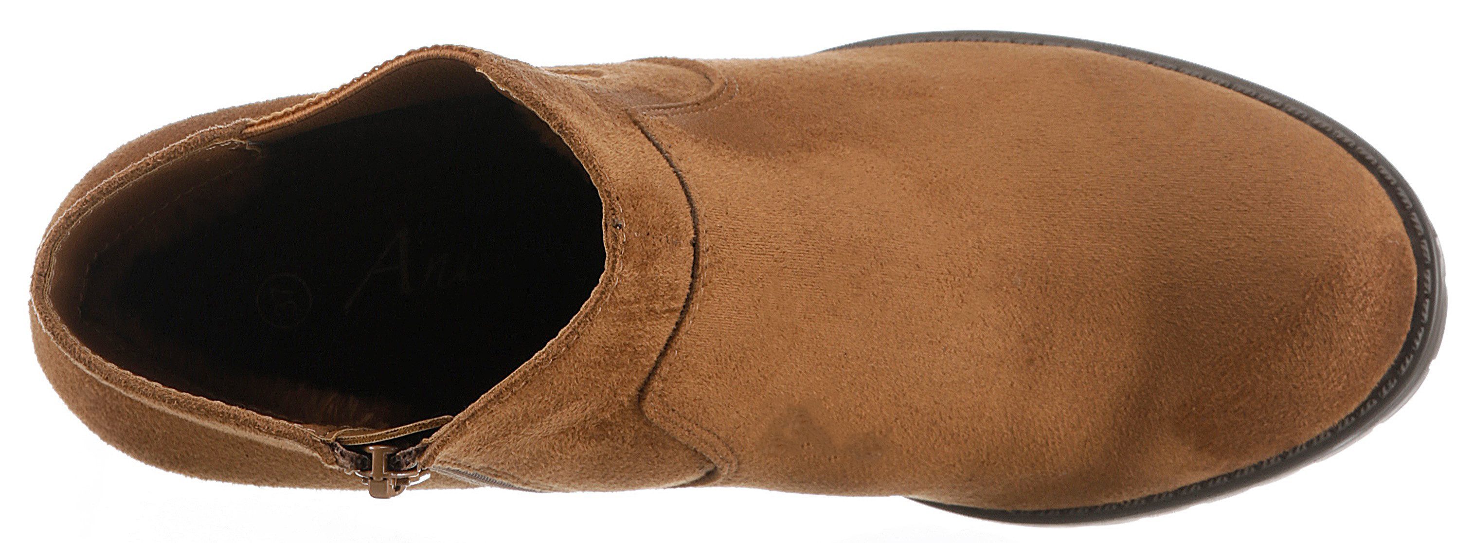 Aniston SHOES Laarsjes , enkellaarzen met zijstretch inzet - nieuwe collectie