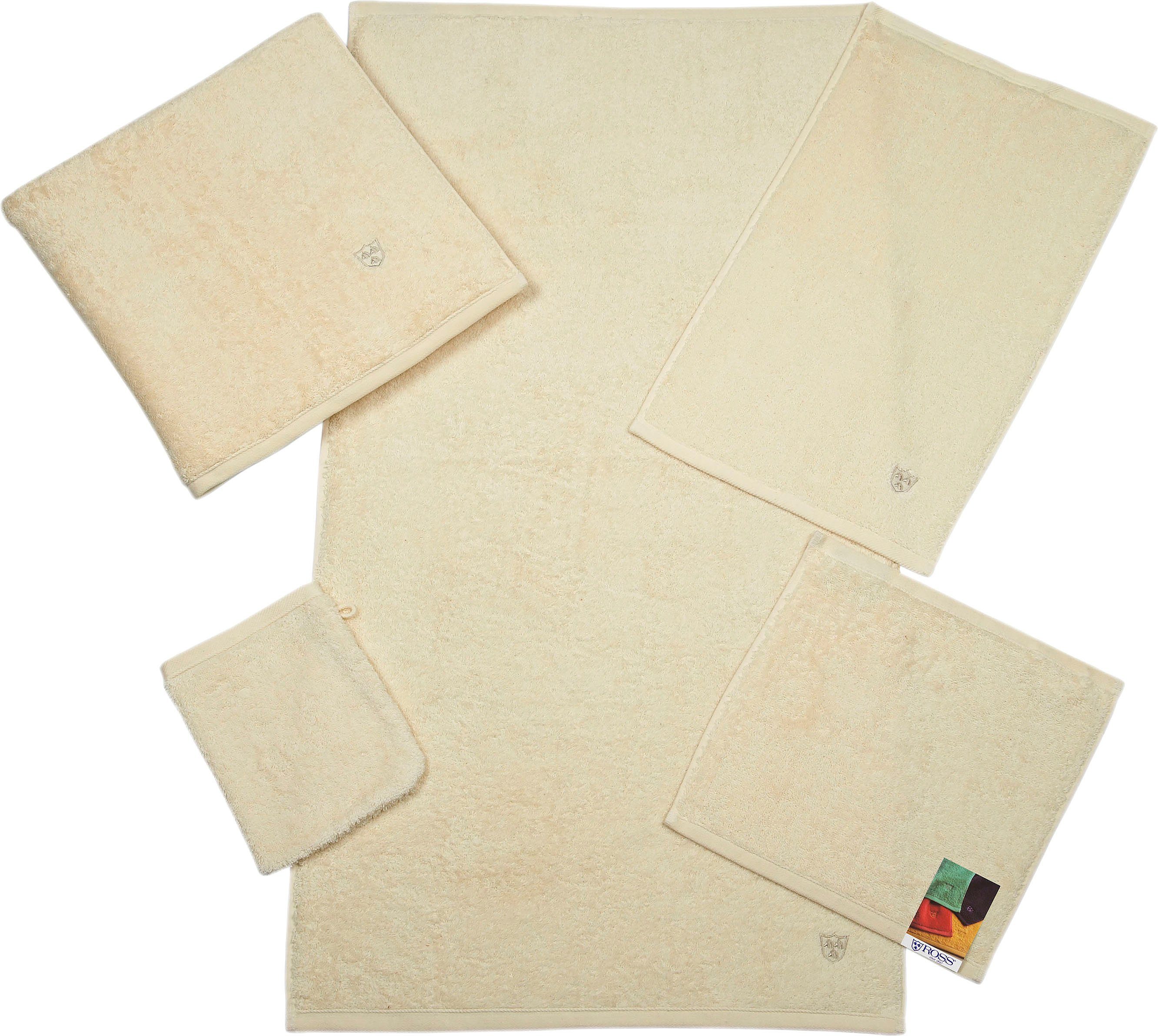 ROSS Gastendoeken VITA Borduursel ROSS-embleem (6-delig)