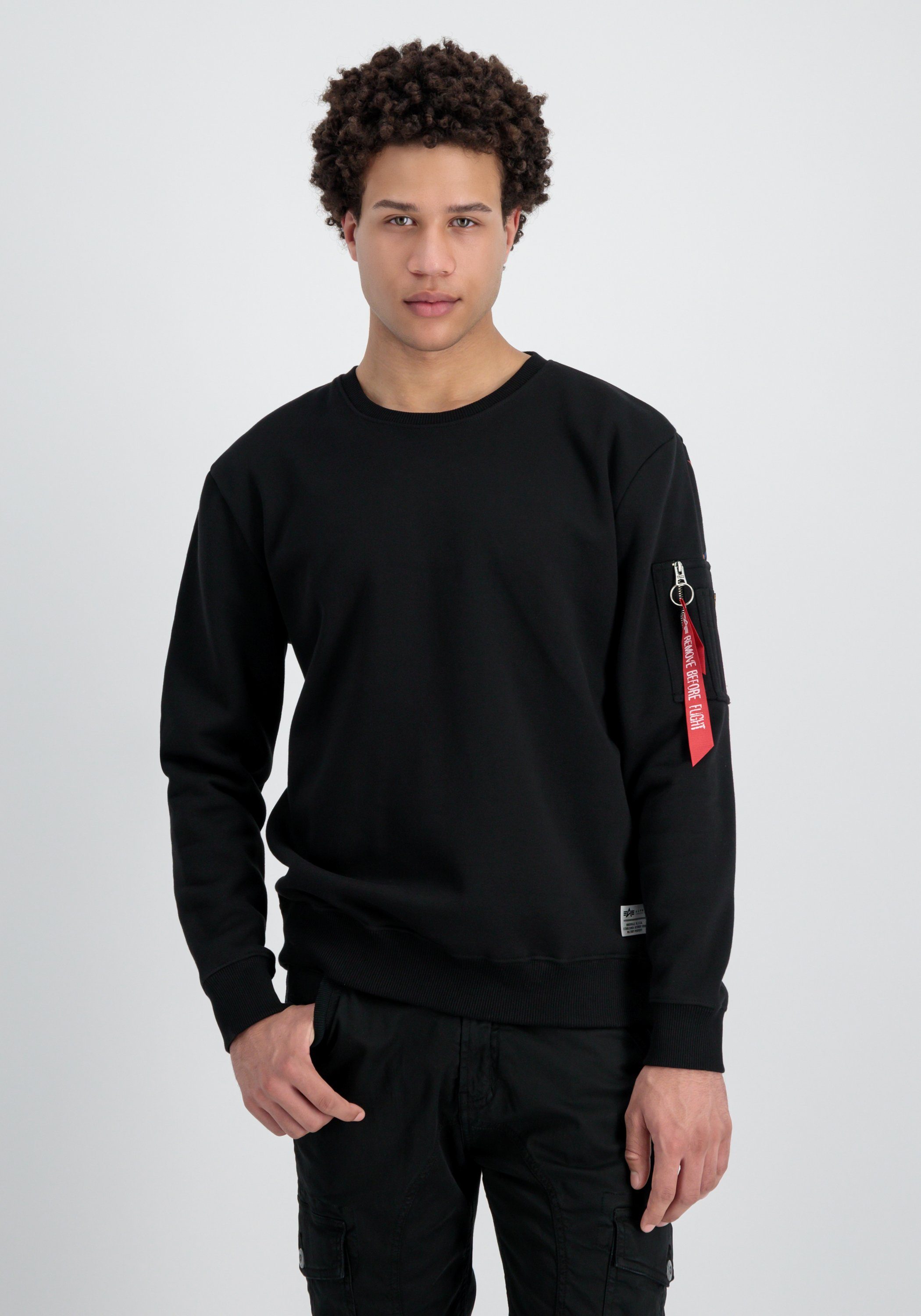 Alpha Industries Sweater Alpha Industries Men - Sweatshirts Dragon EMB Sweater heren sweaters maat 2XL zwart