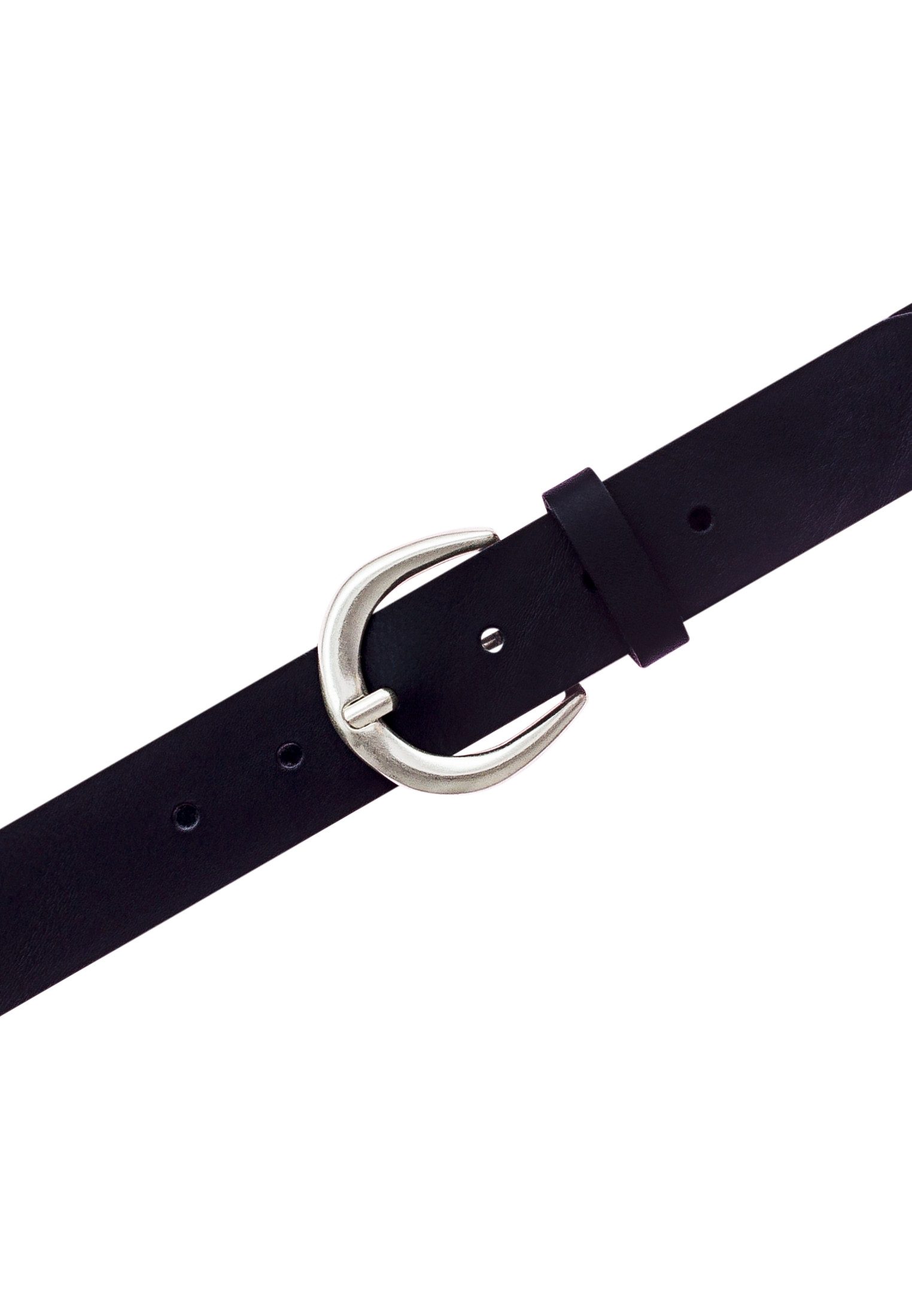 MUSTANG Leren riem Sluiting in gepolijst zilverkleur, 3,5 cm breed (1 stuk)