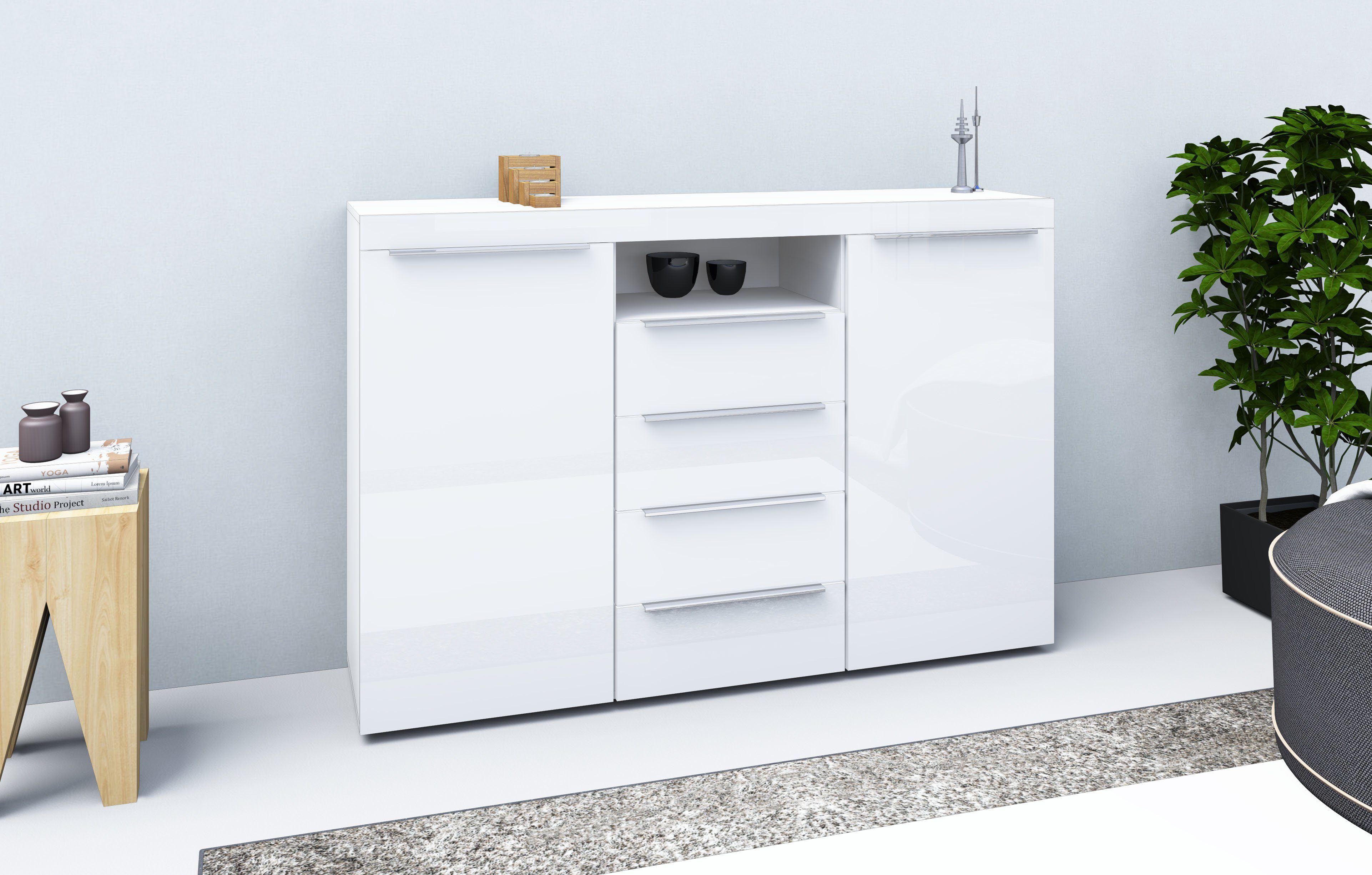borchardt Möbel Highboard Durban Breedte 139 cm