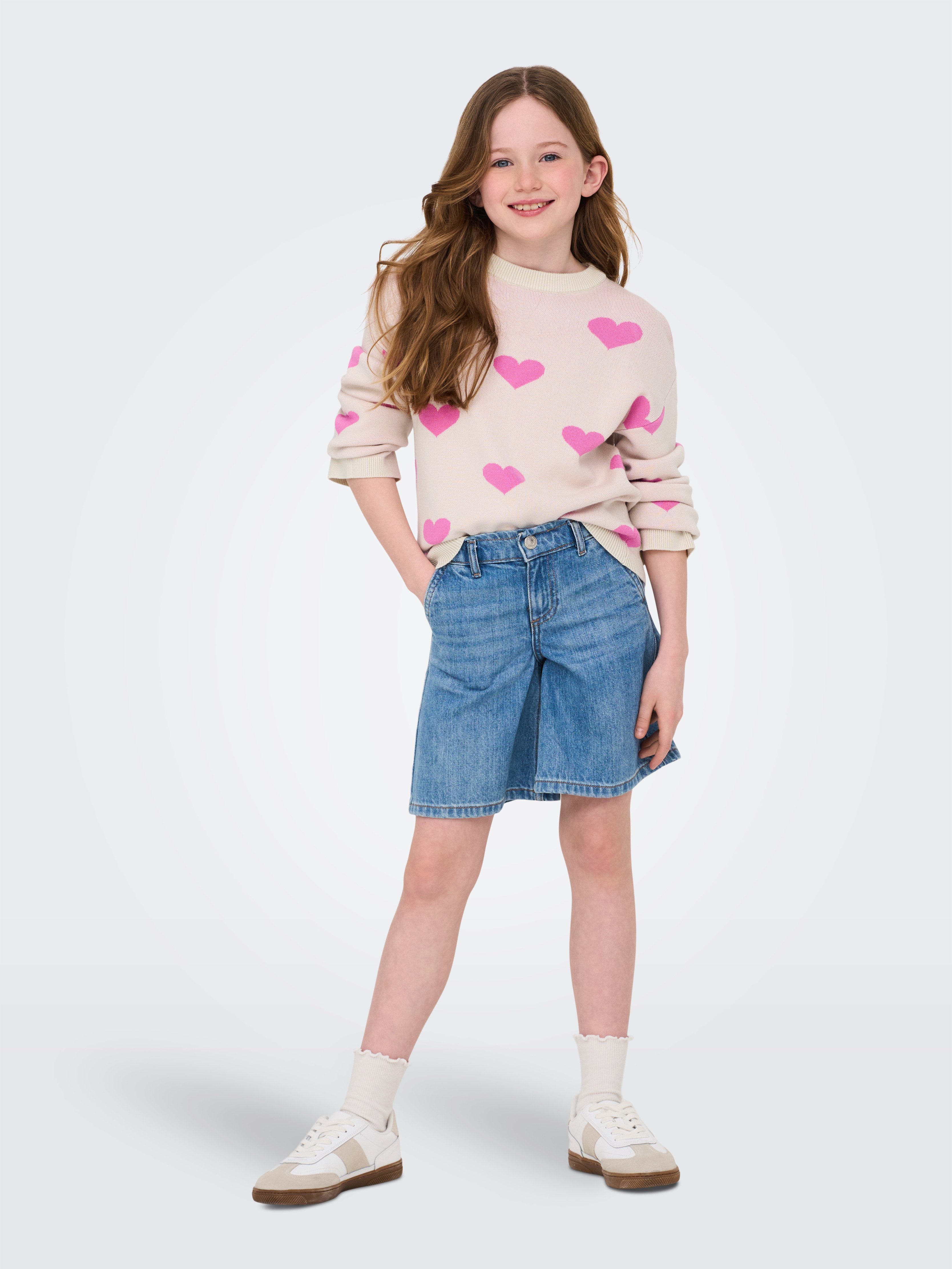 KIDS ONLY Trui met ronde hals KOGMONTANA LS JQ LOOSE O-NECK CP KNT