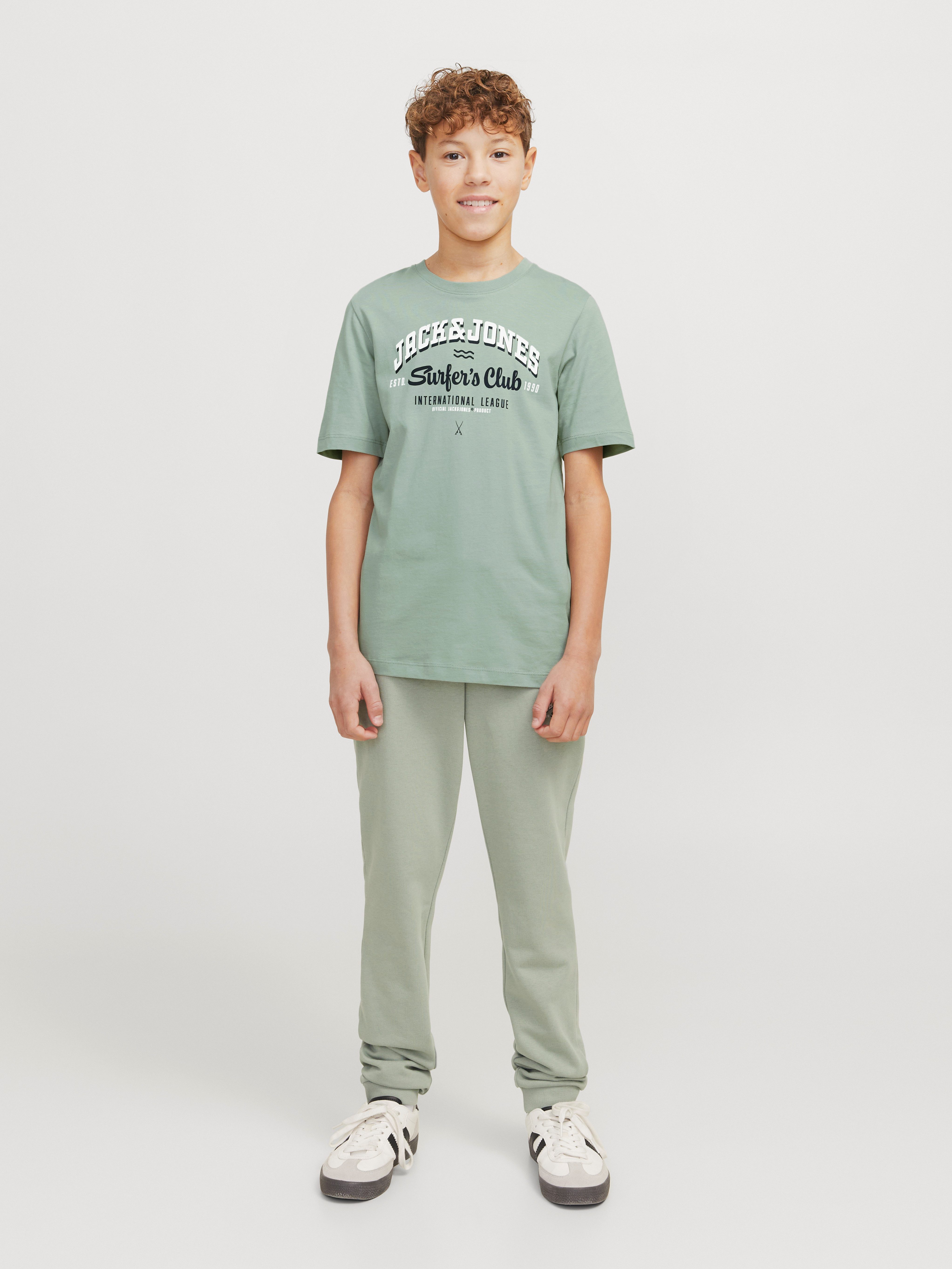 Jack & Jones Junior Shirt met ronde hals JJELOGO TEE SS O-NECK 2 COL S NOOS JNR