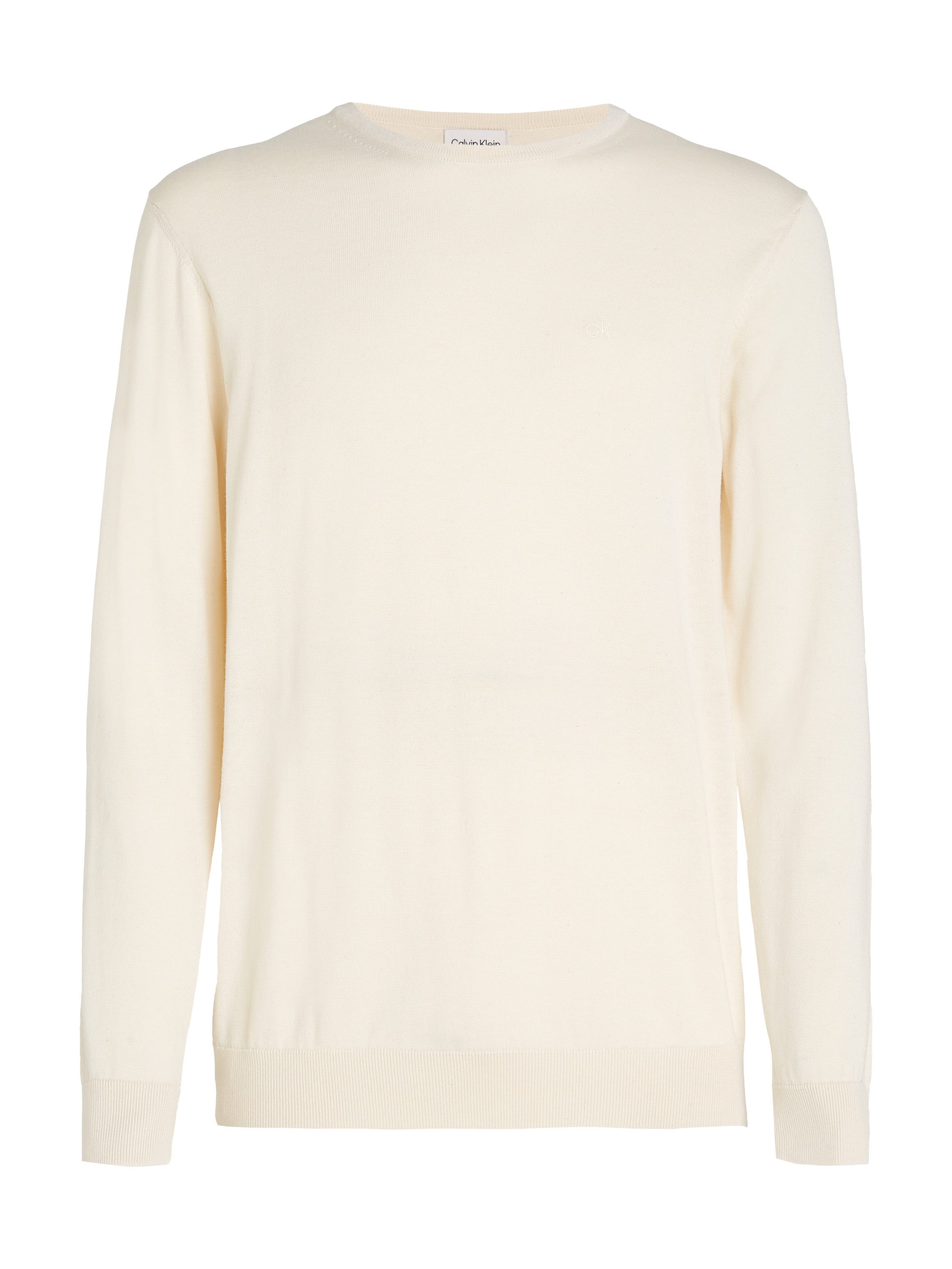 Calvin Klein Trui met ronde hals COTTON SILK BLEND CN SWEATER