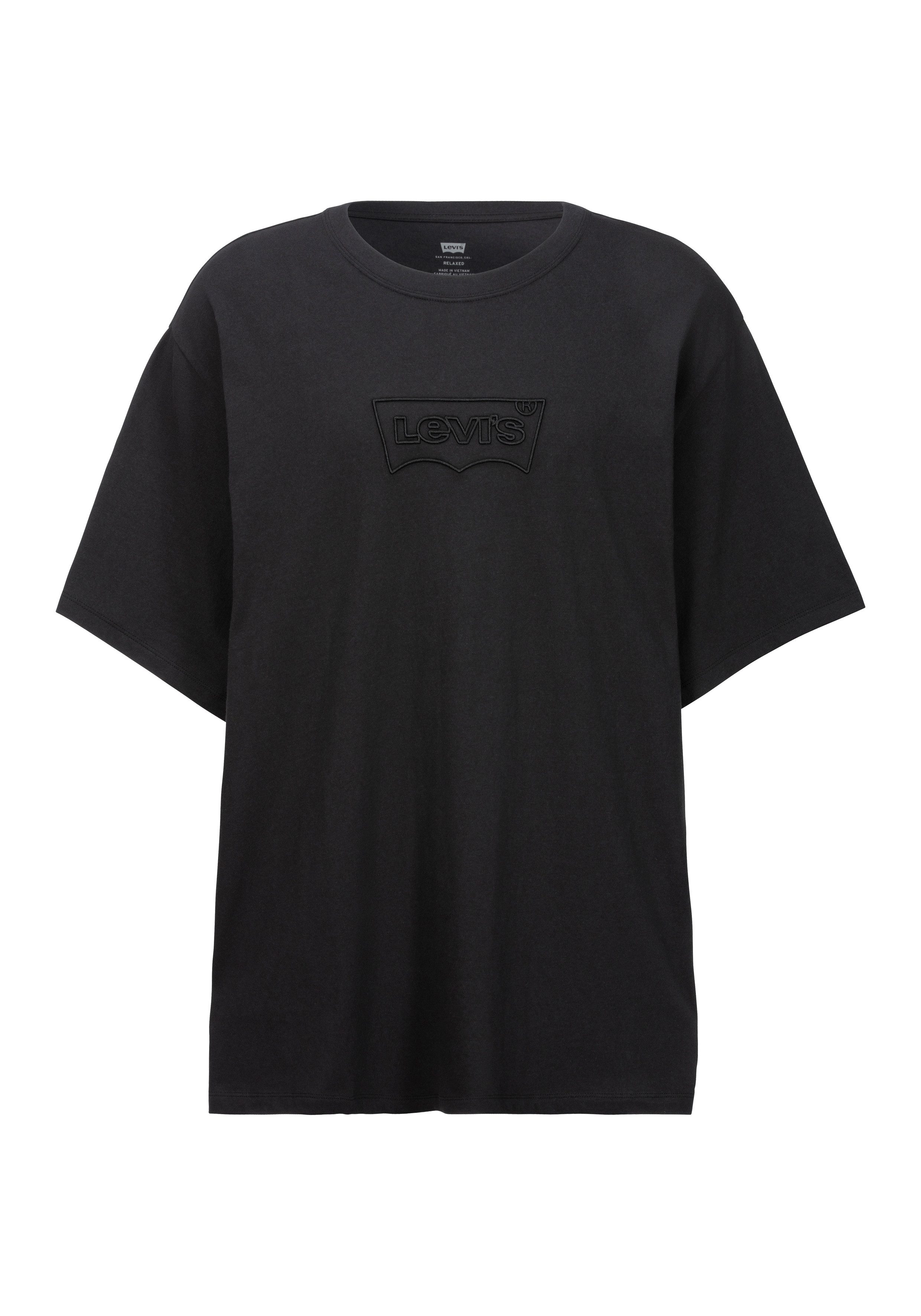 Levi's Plus Levi's Plus T-shirt SS RELAXED FIT TEE met ton-in-ton logo-applicatie