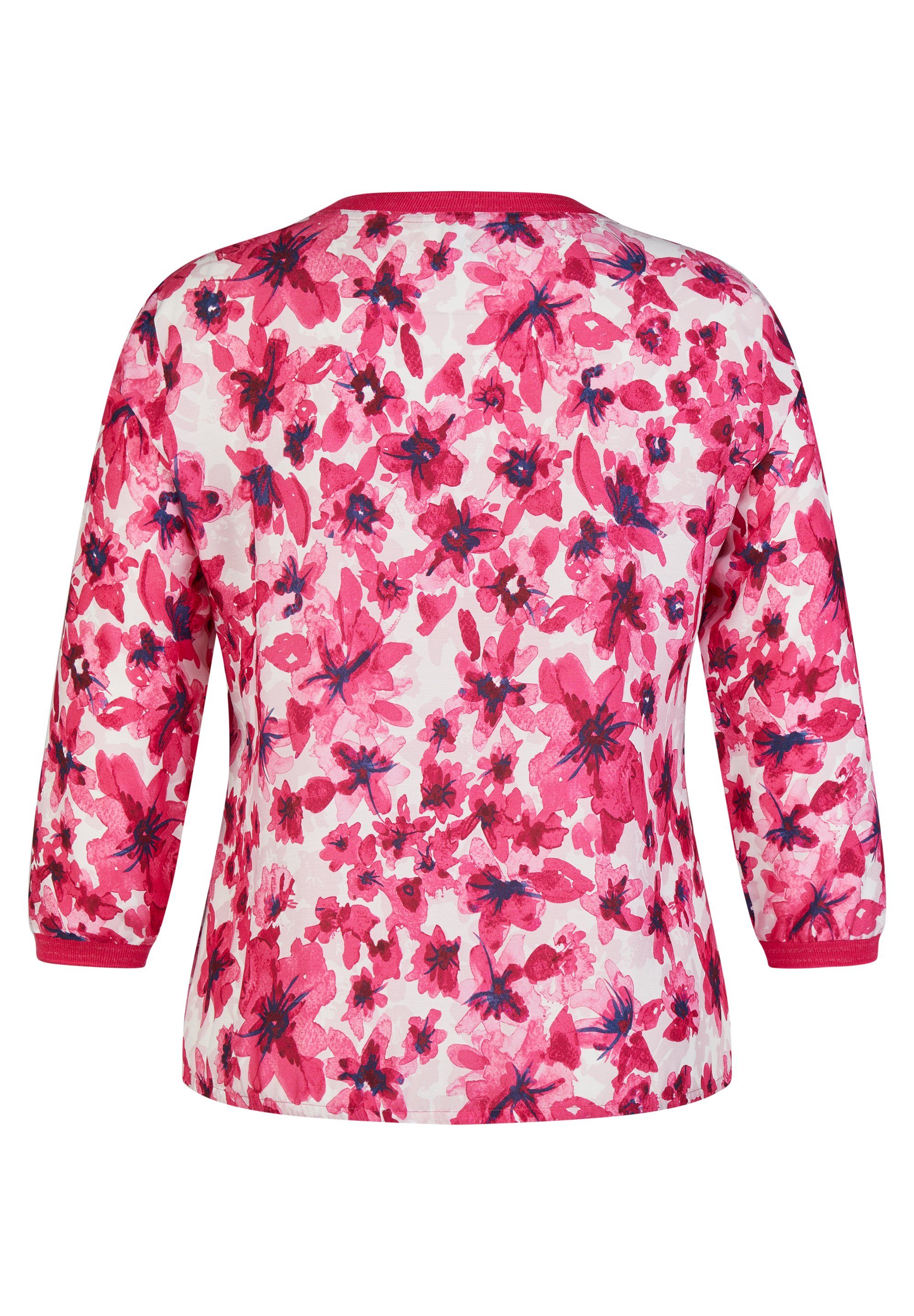 Rabe Blouse met lange mouwen met opvallend bloemenpatroon