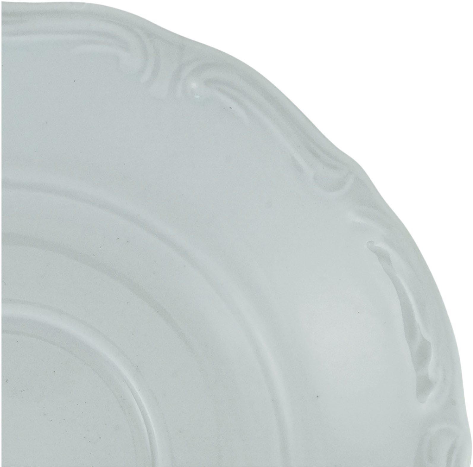 CreaTable Eetservies Servies-set Maria Theresia Serviesgoed, bord set, wit, 12 delen, voor 6 personen (set, 12-delig)