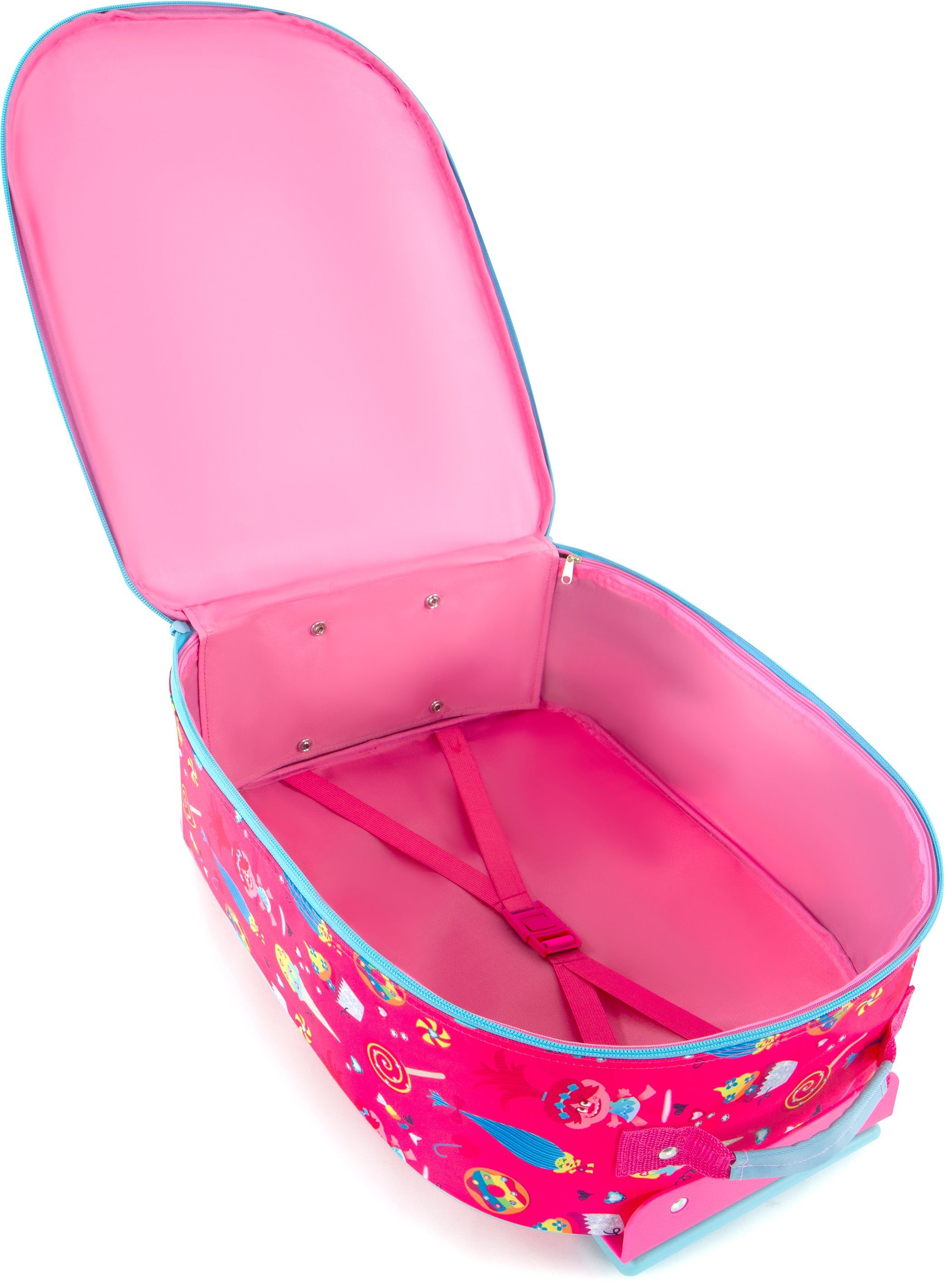 Heys Kinderkoffer Trolls, Rosa Heys x Joachim Llambi kindertrolley kinder reisbagage