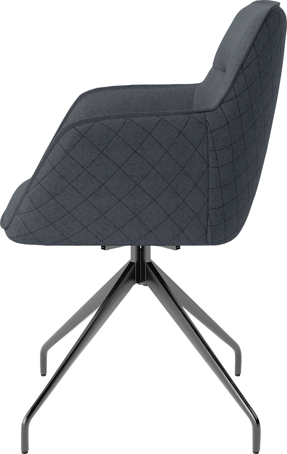 byLIVING Eetkamerstoel Memphis set van 2, zacht verdikt met eersteklas imitatieleer, draaibaar (set, 2 stuks)