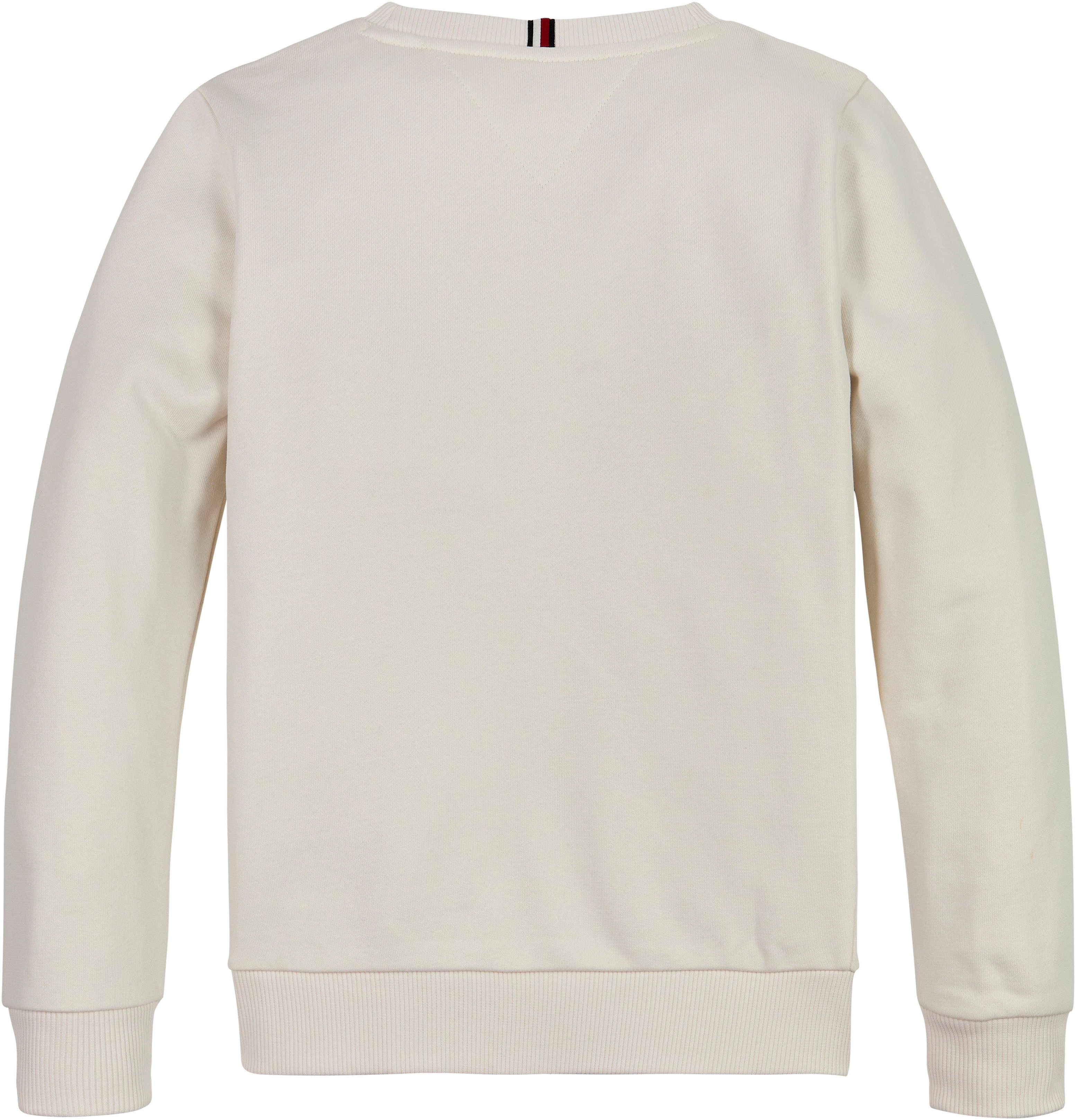 Tommy Hilfiger Sweatshirt MONOTYPE FLOCK REG SWEATSHIRT Kinderen tot 16 jaar met logo tekst