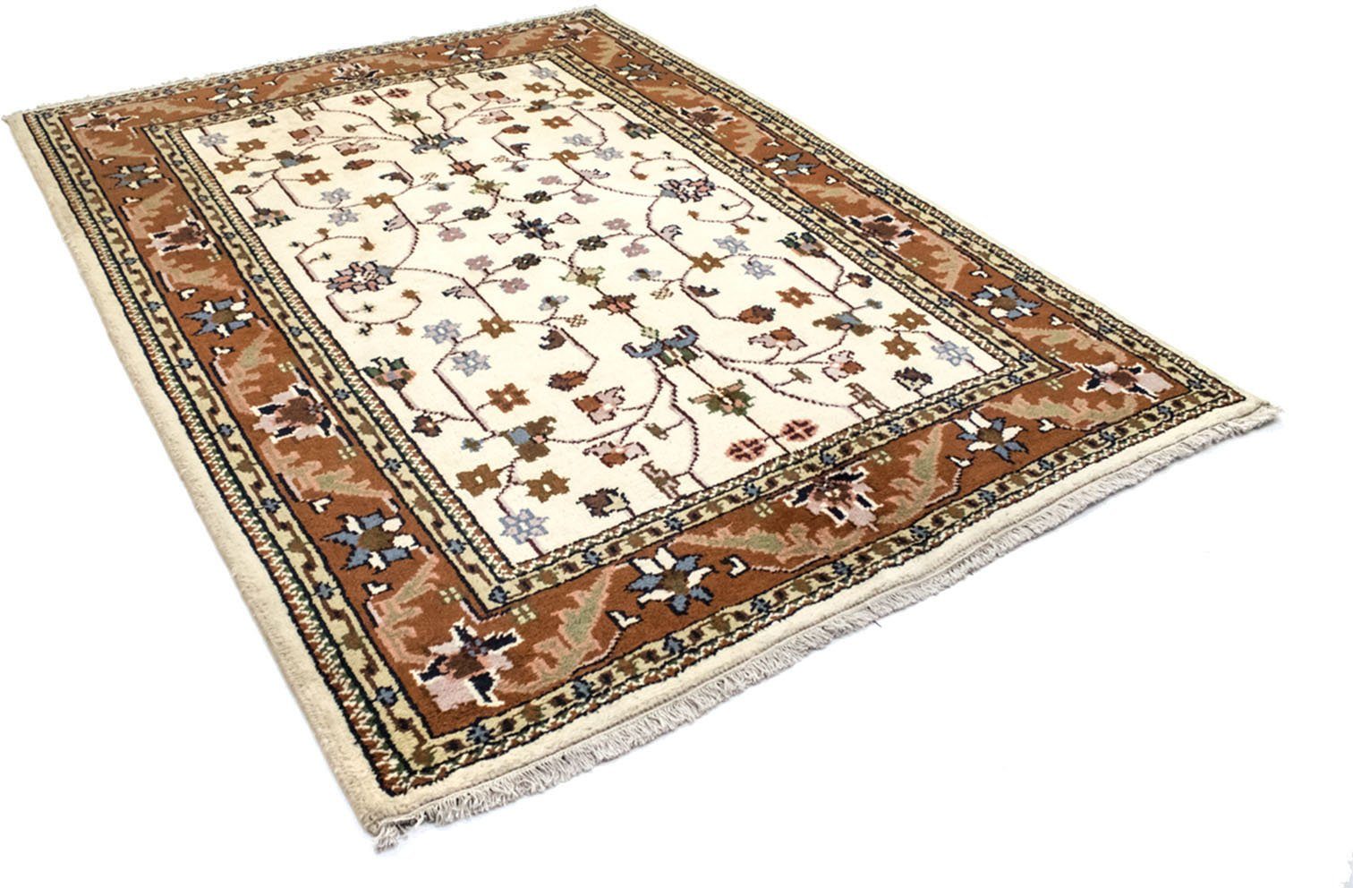 morgenland Wollen kleed Bidjar-kleed Mirola wollen vloerkleden maat 170 cm x 240 cm x 8 mm beige