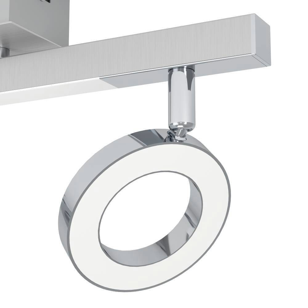 EGLO Ledplafondspots CARDILLIO 1 plafondlamp, chroom, 2-vlamig, draaibare lampenkoppen