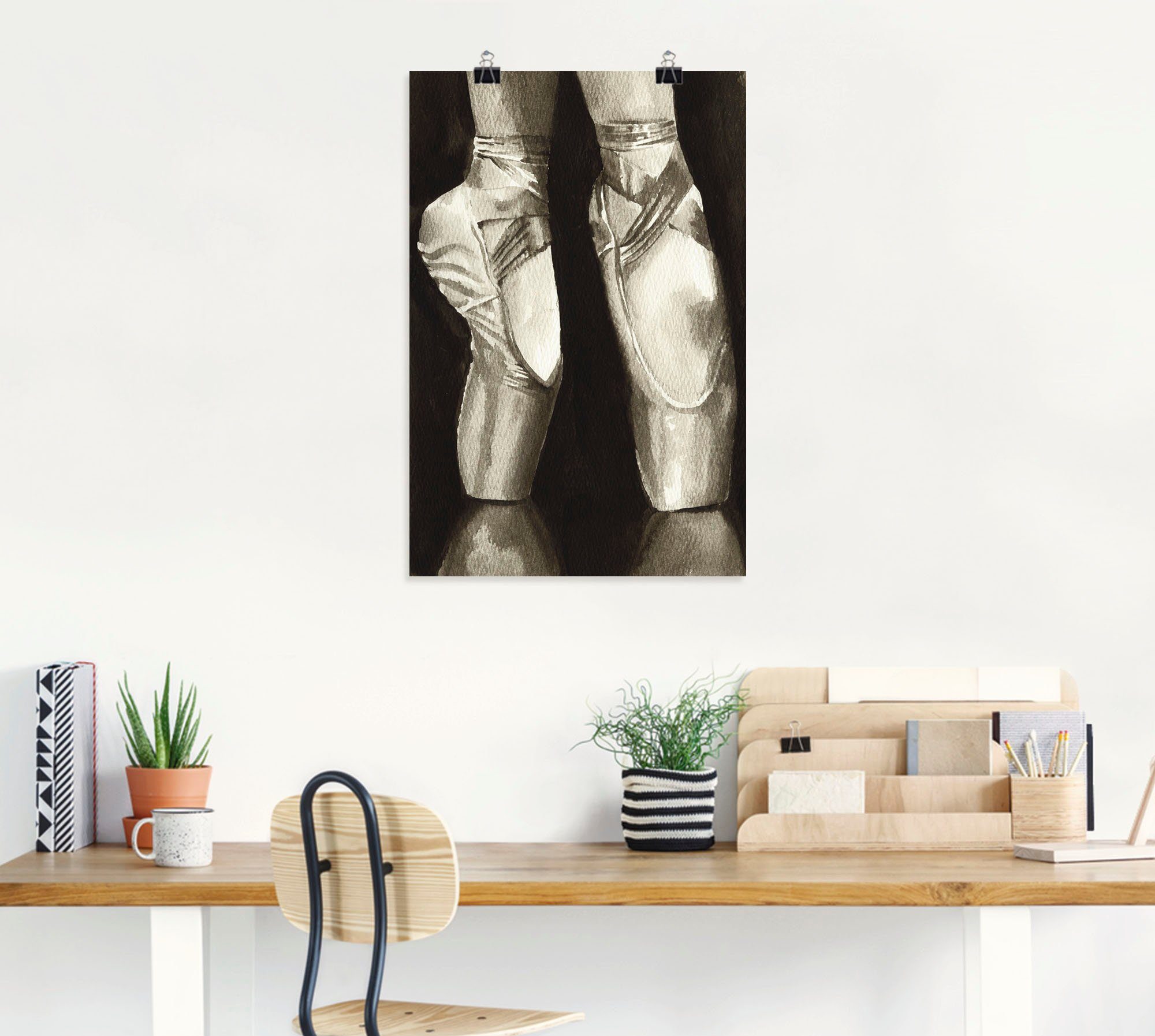 Artland Artprint Balletschoenen II als artprint op linnen, poster in verschillende formaten maten