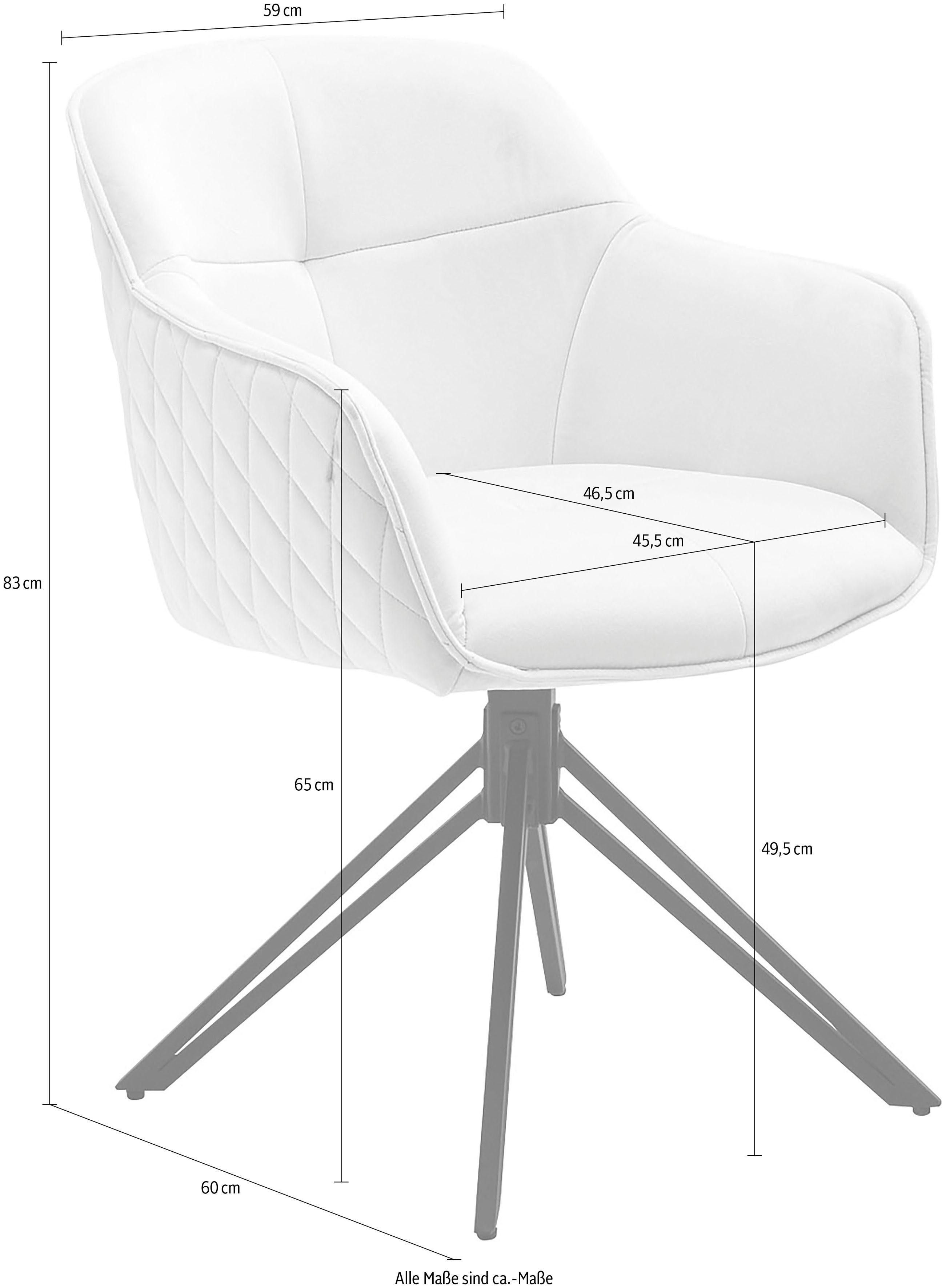 SalesFever Stoel met armleuningen met 360° draaifunctie