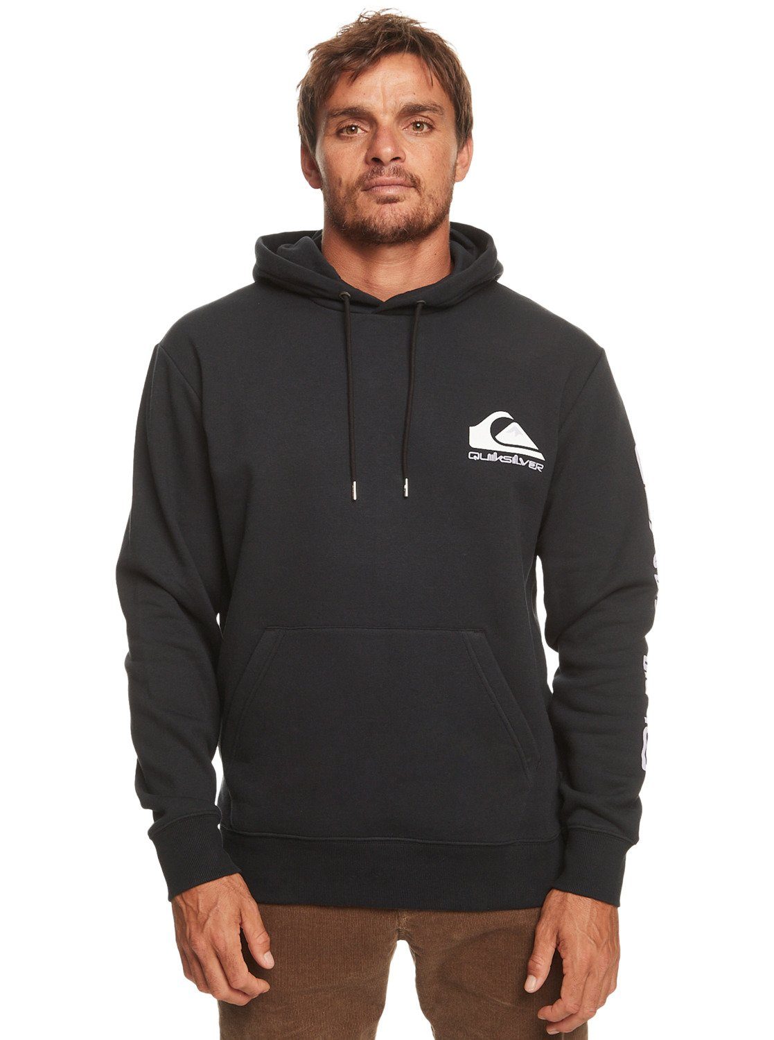 Quiksilver Hoodie Omni Logo heren sweaters maat S zwart